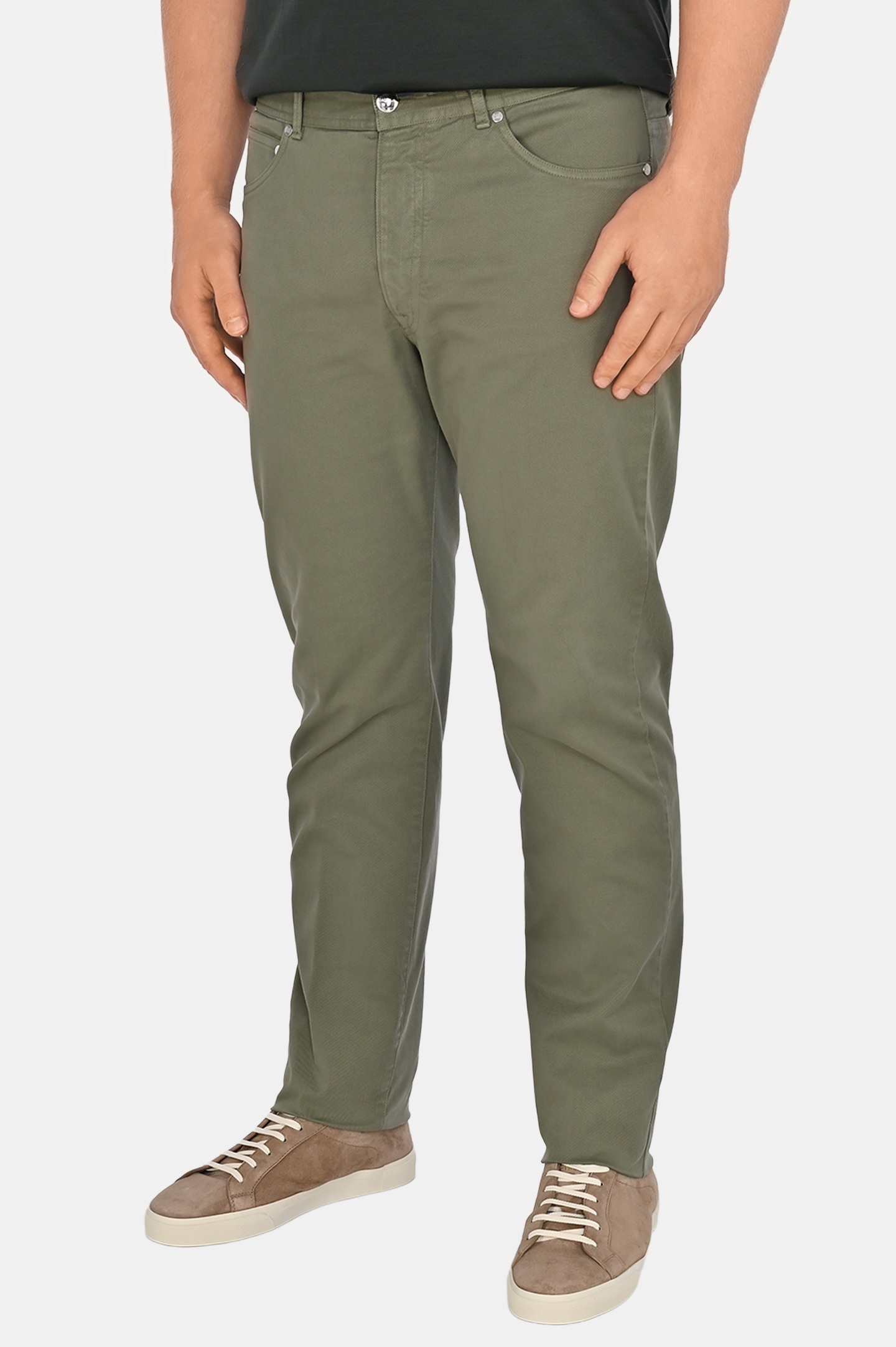 Джинсы MANDELLI P25-POCKET-5128, цвет: Оливковый, Мужской