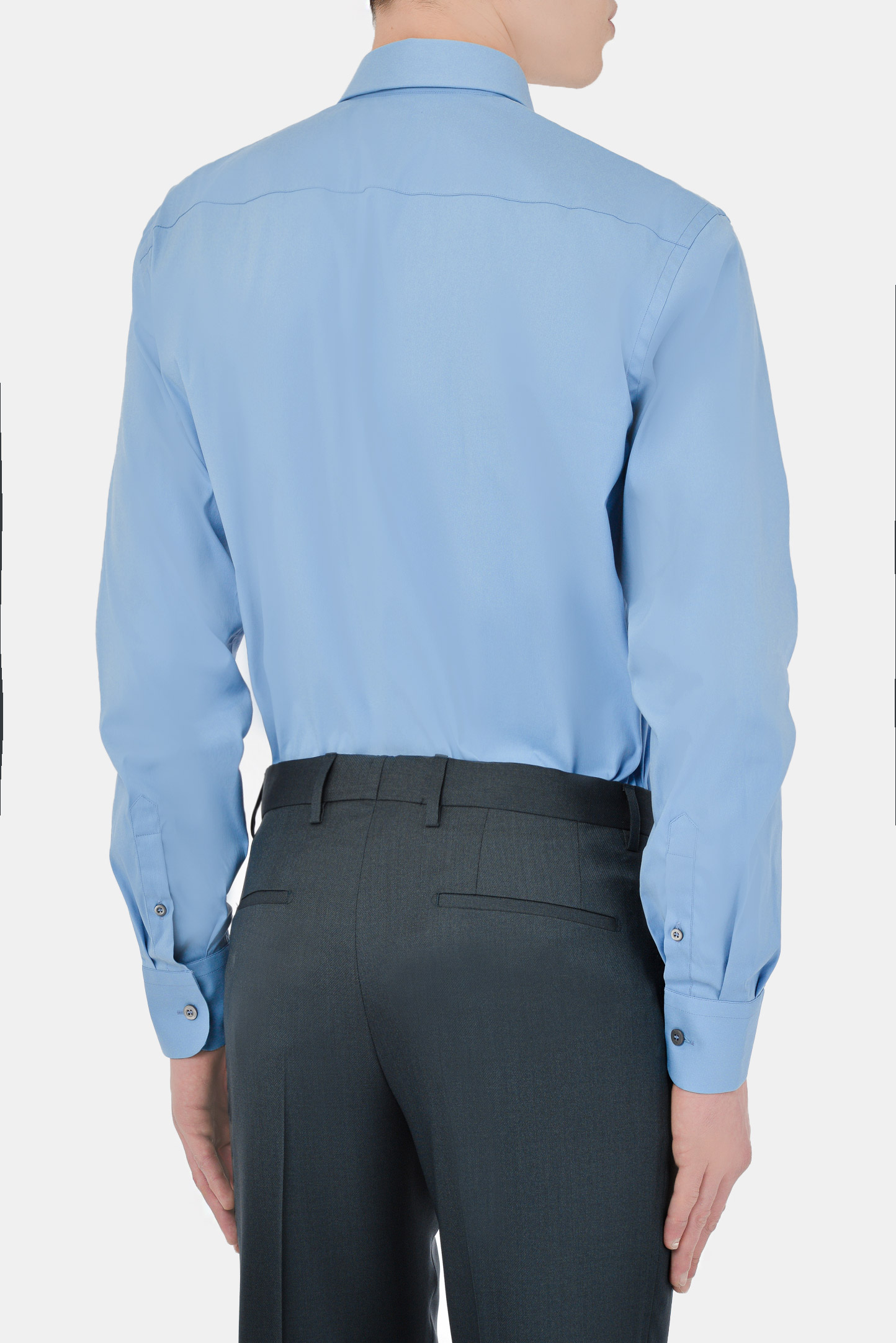Рубашка PRADA UCM473 F62, цвет: Голубой, Мужской