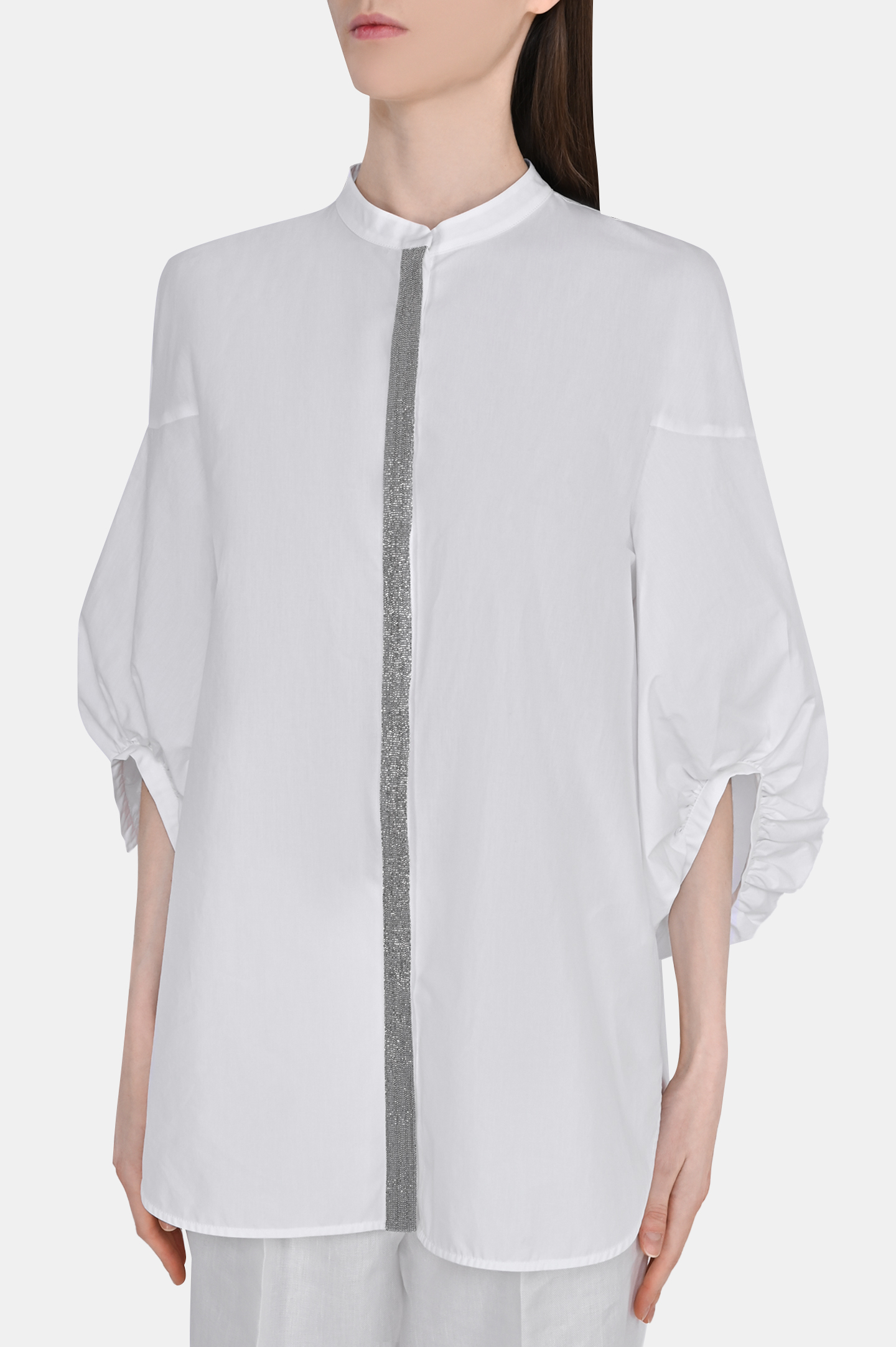 Блуза FABIANA FILIPPI CAD273B644I806, цвет: Белый, Женский