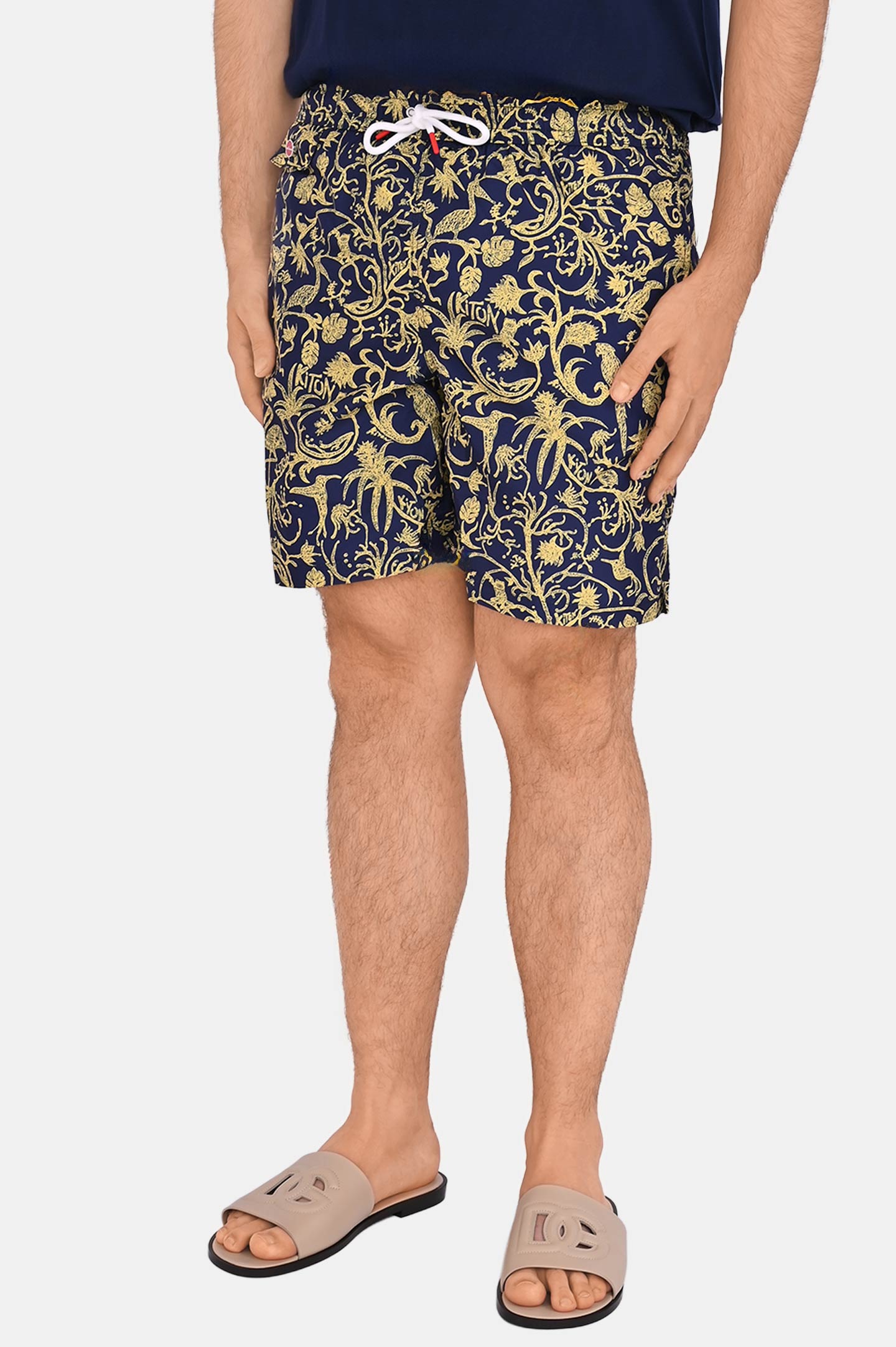 Шорты пляж KITON UCOM2CK0746F0/UCOM5, цвет: Желтый, Мужской