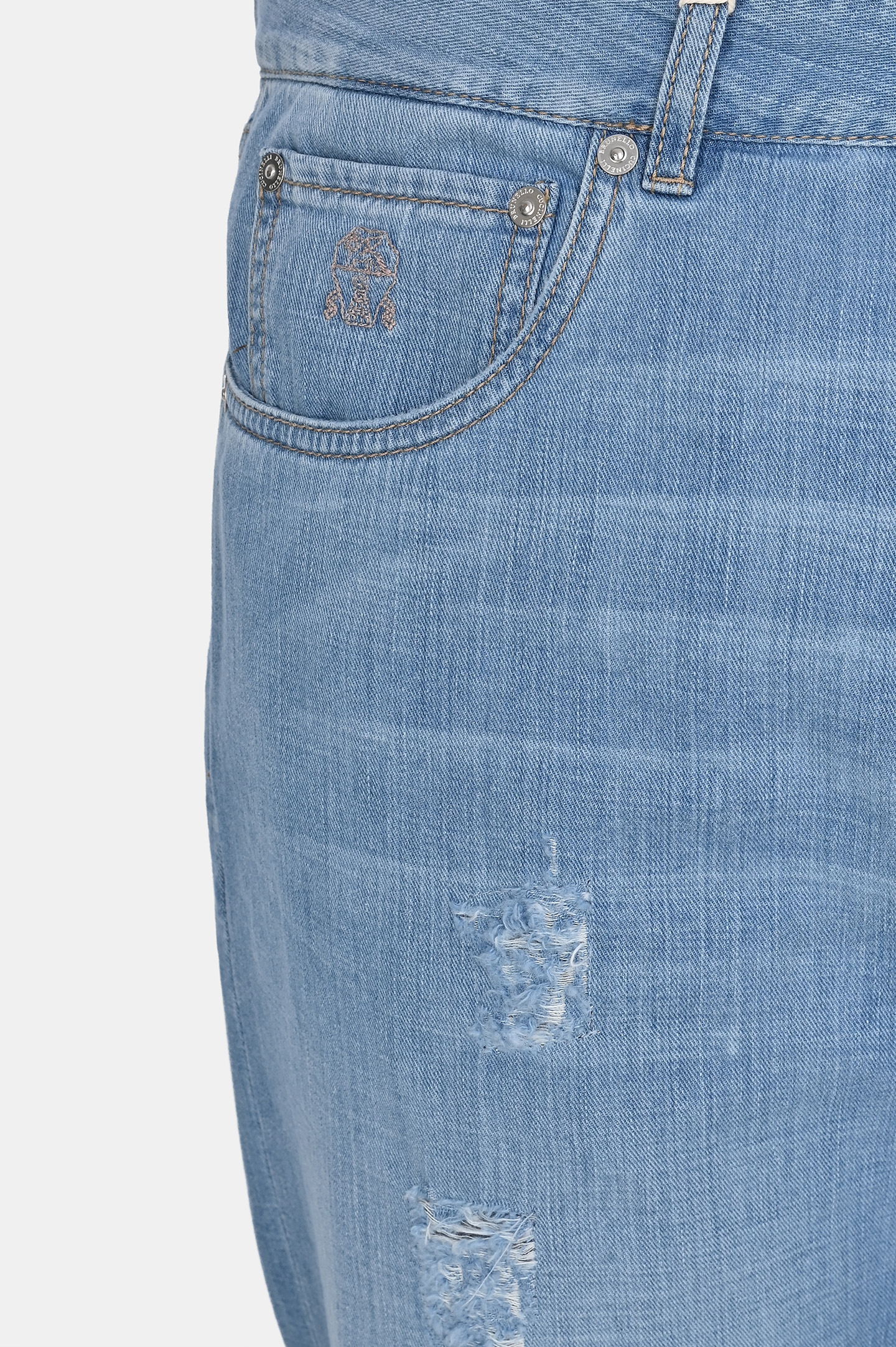 Джинсы BRUNELLO  CUCINELLI ME645X2340, цвет: Голубой, Мужской