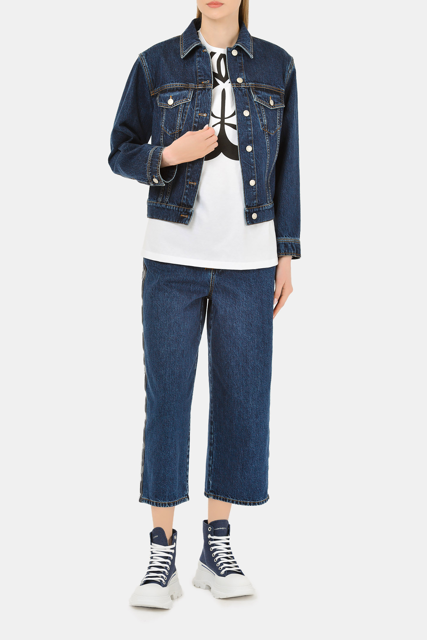 Футболка ALEXANDER MCQUEEN 659987 QZAC6, цвет: Белый, Женский