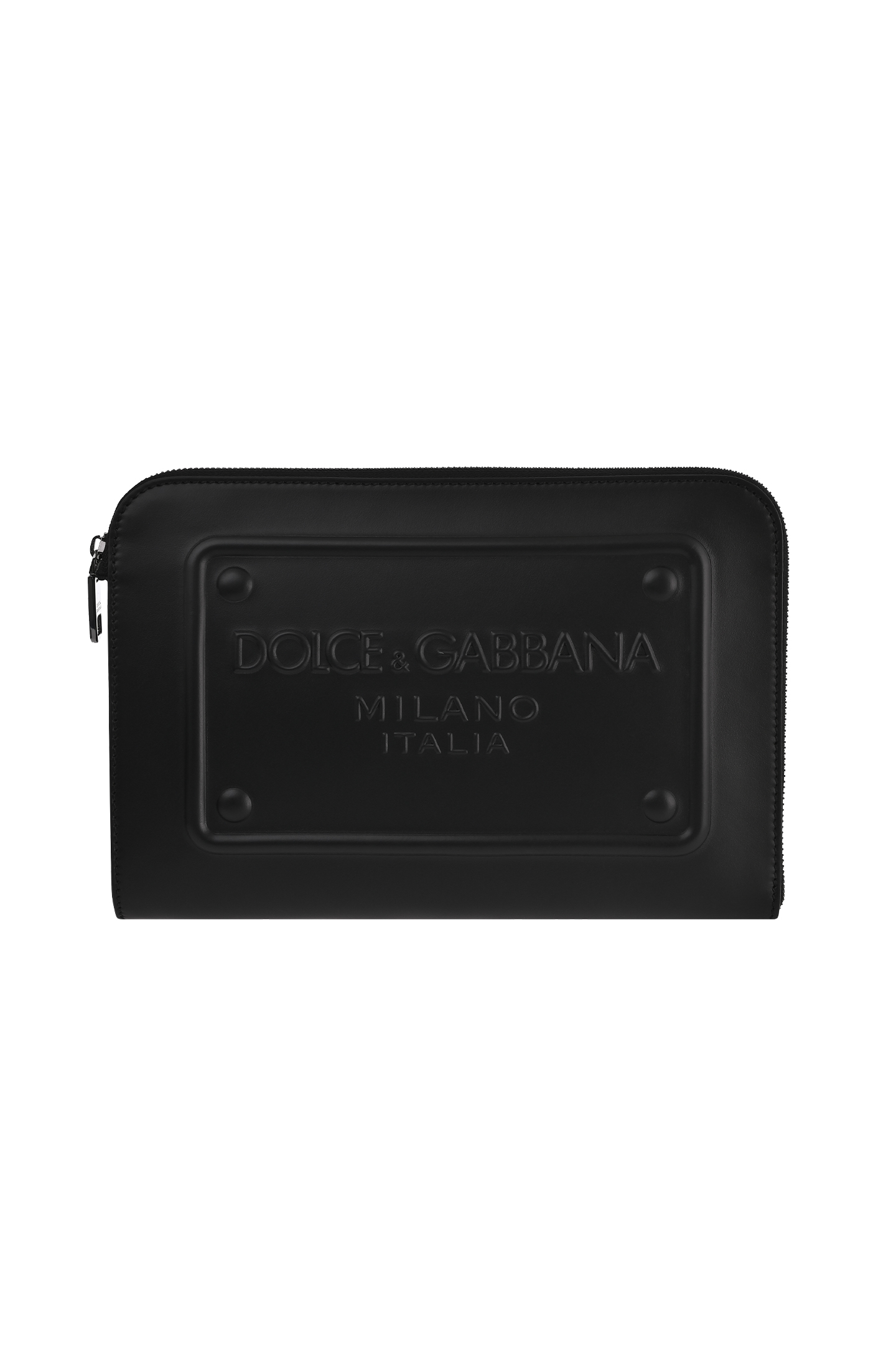 Кожаный клатч DOLCE & GABBANA BM1751 AG218, цвет: Черный, Мужской