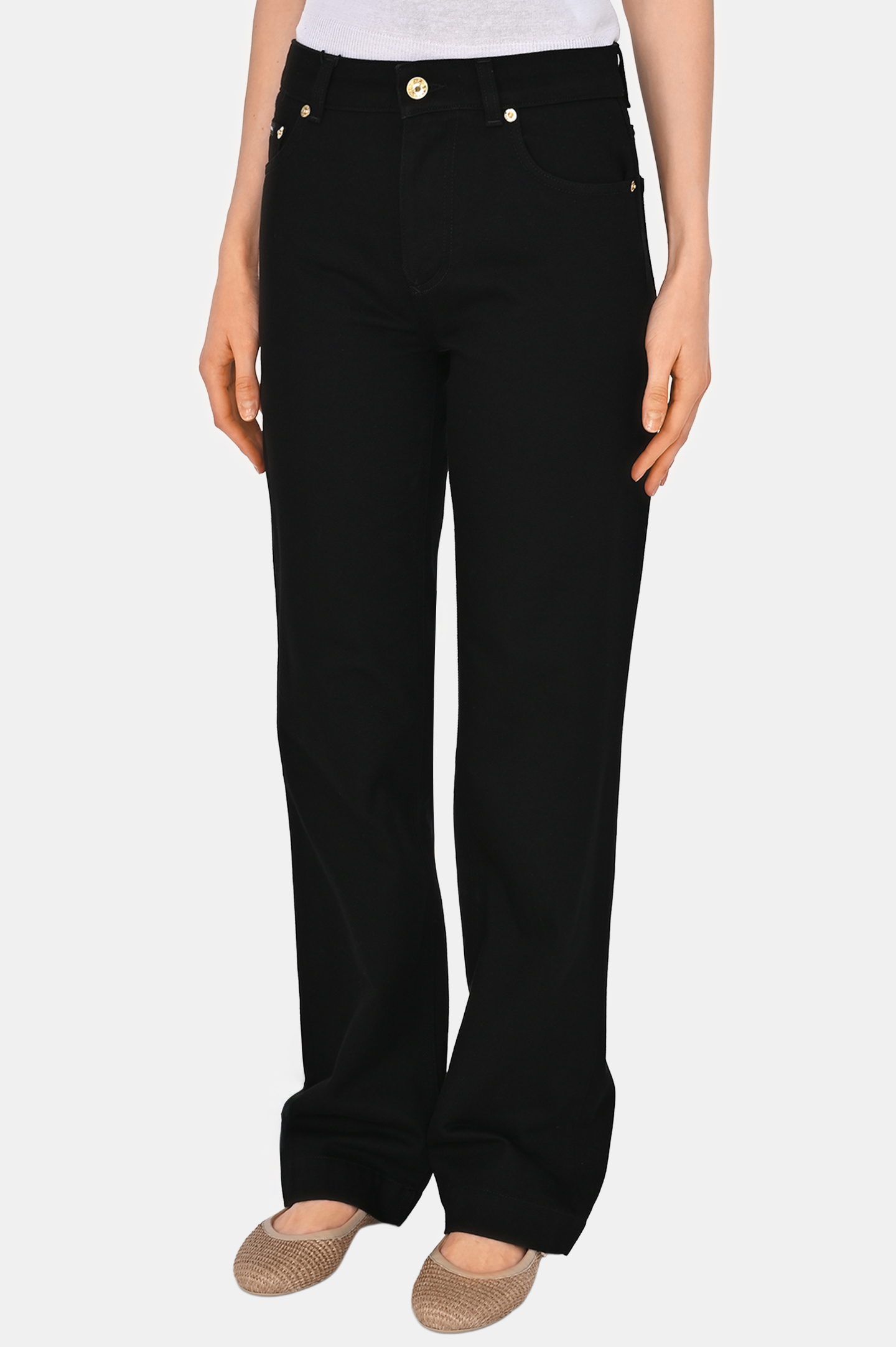 Джинсы (Брюки) DOLCE & GABBANA FTC8CD G8MM3 , цвет: Черный, Женский