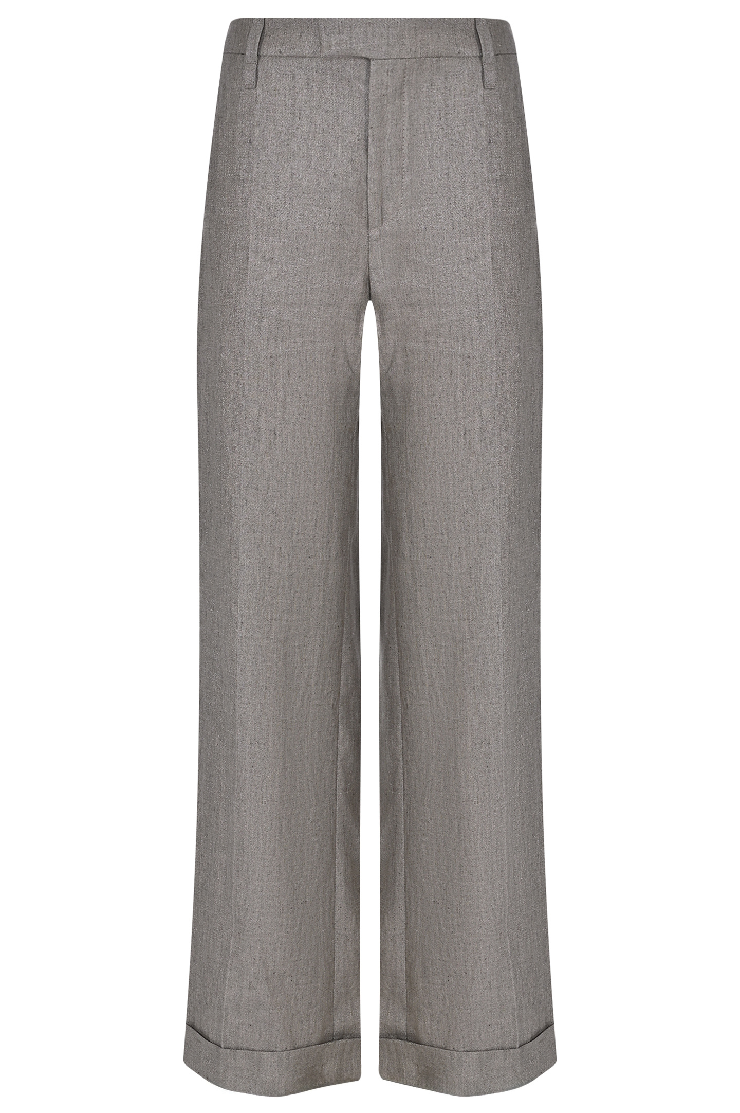Широкие брюки BRUNELLO  CUCINELLI MH567P8492, цвет: Бежевый, Женский