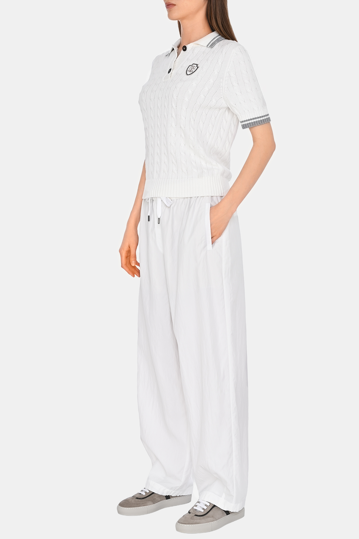 Поло (Джемпер) BRUNELLO  CUCINELLI M19756505, цвет: Белый, Женский