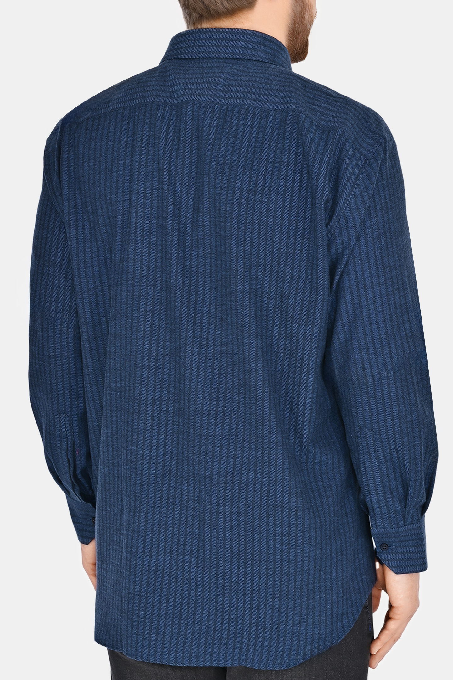 Рубашка STEFANO RICCI MC003905 R2667, цвет: Темно-синий, Мужской