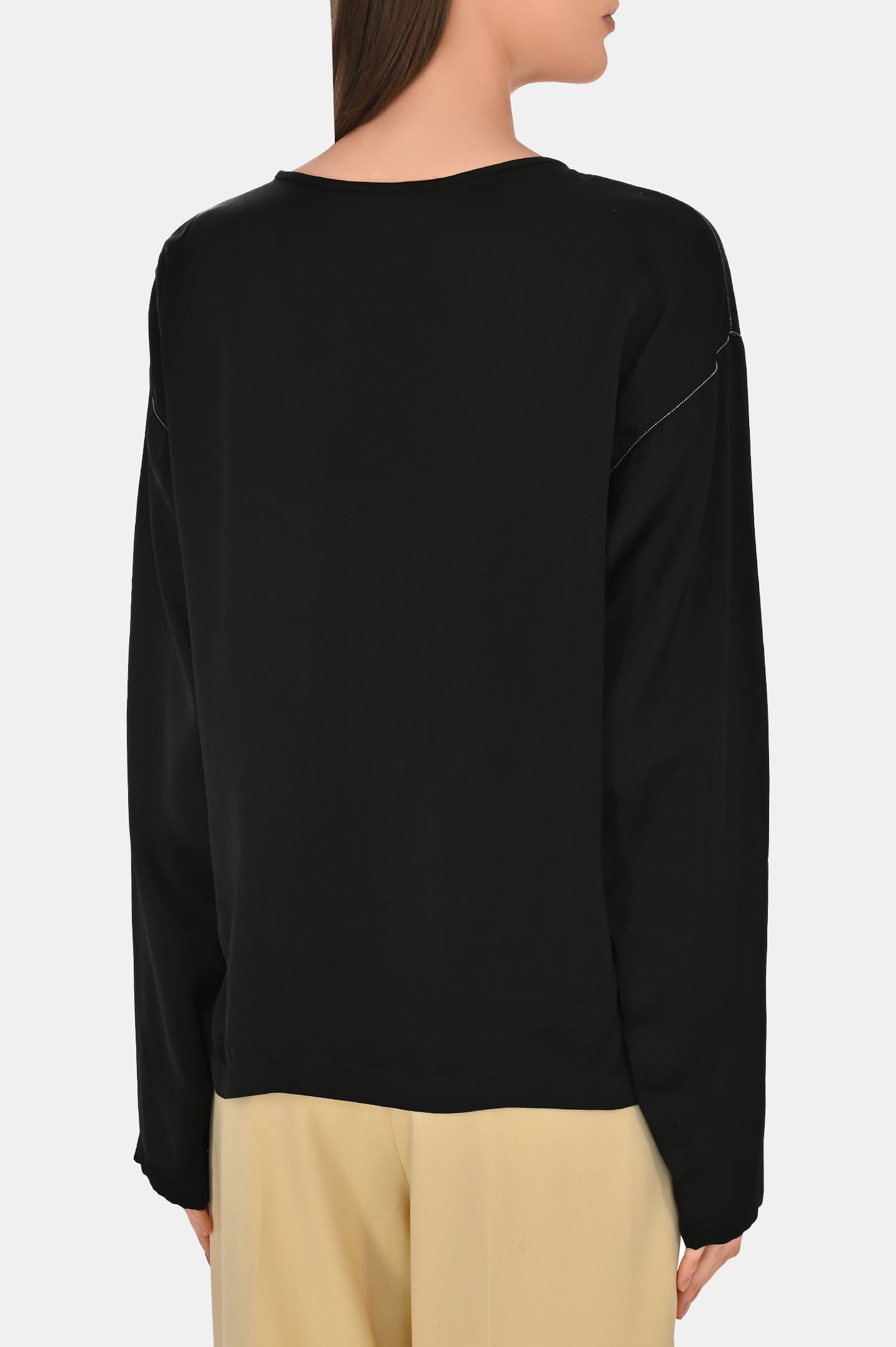 Блуза FABIANA FILIPPI TPD264F222 D623, цвет: Черный, Женский