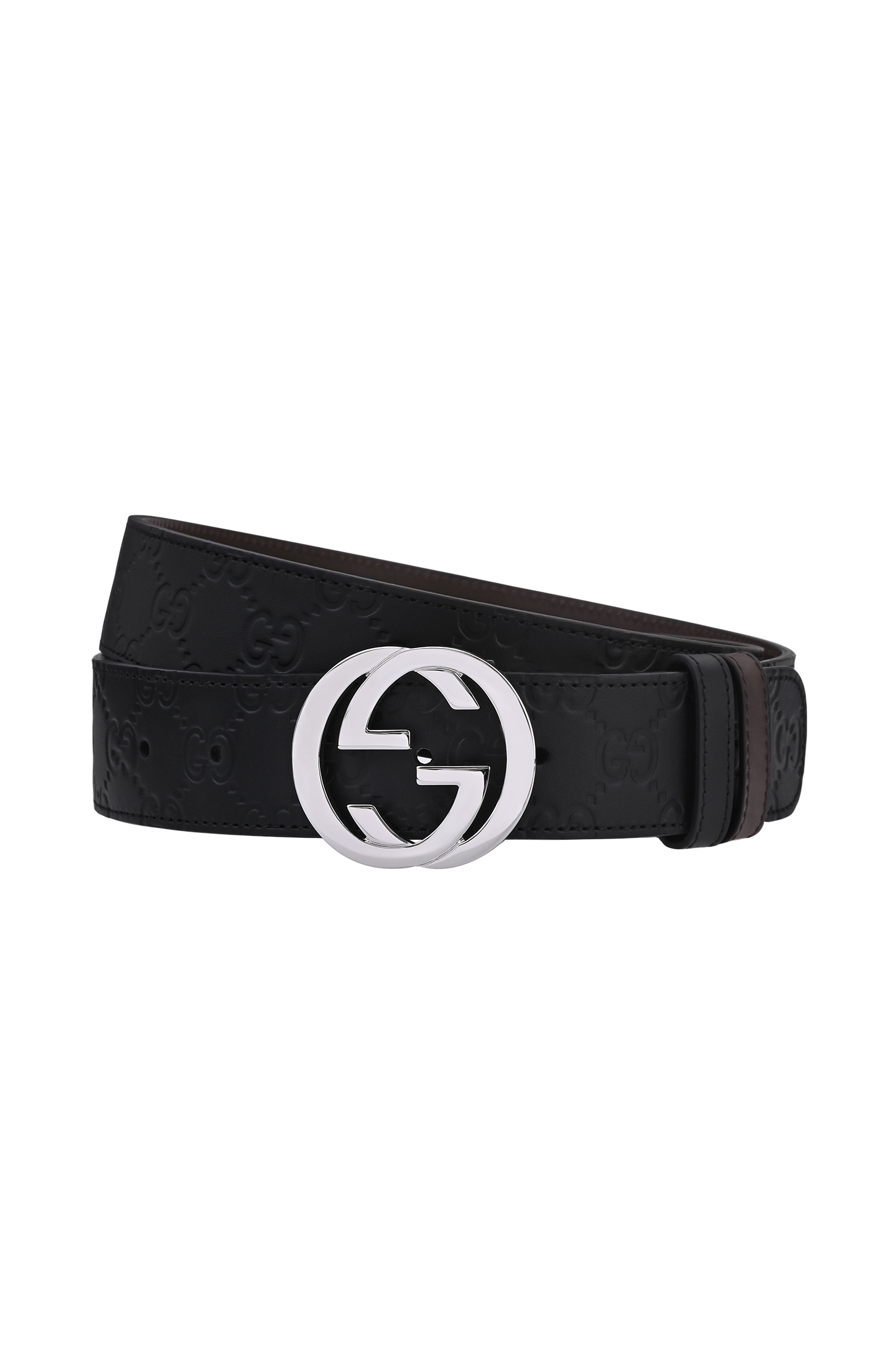 Ремень GUCCI 473030 CWCWN, цвет: Черный, Мужской