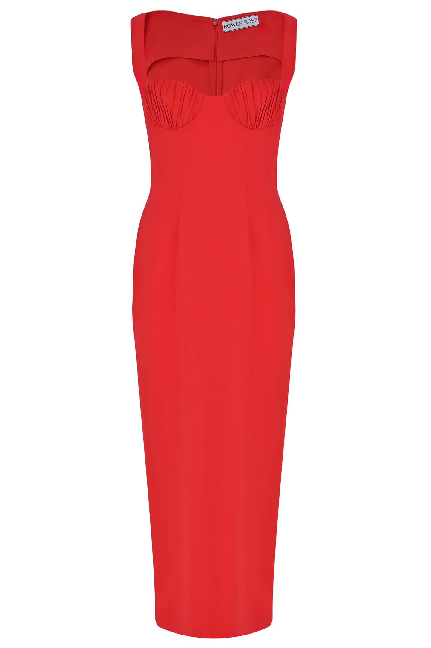 Платье ROWEN ROSE DRS_RR389, цвет: Красный, Женский