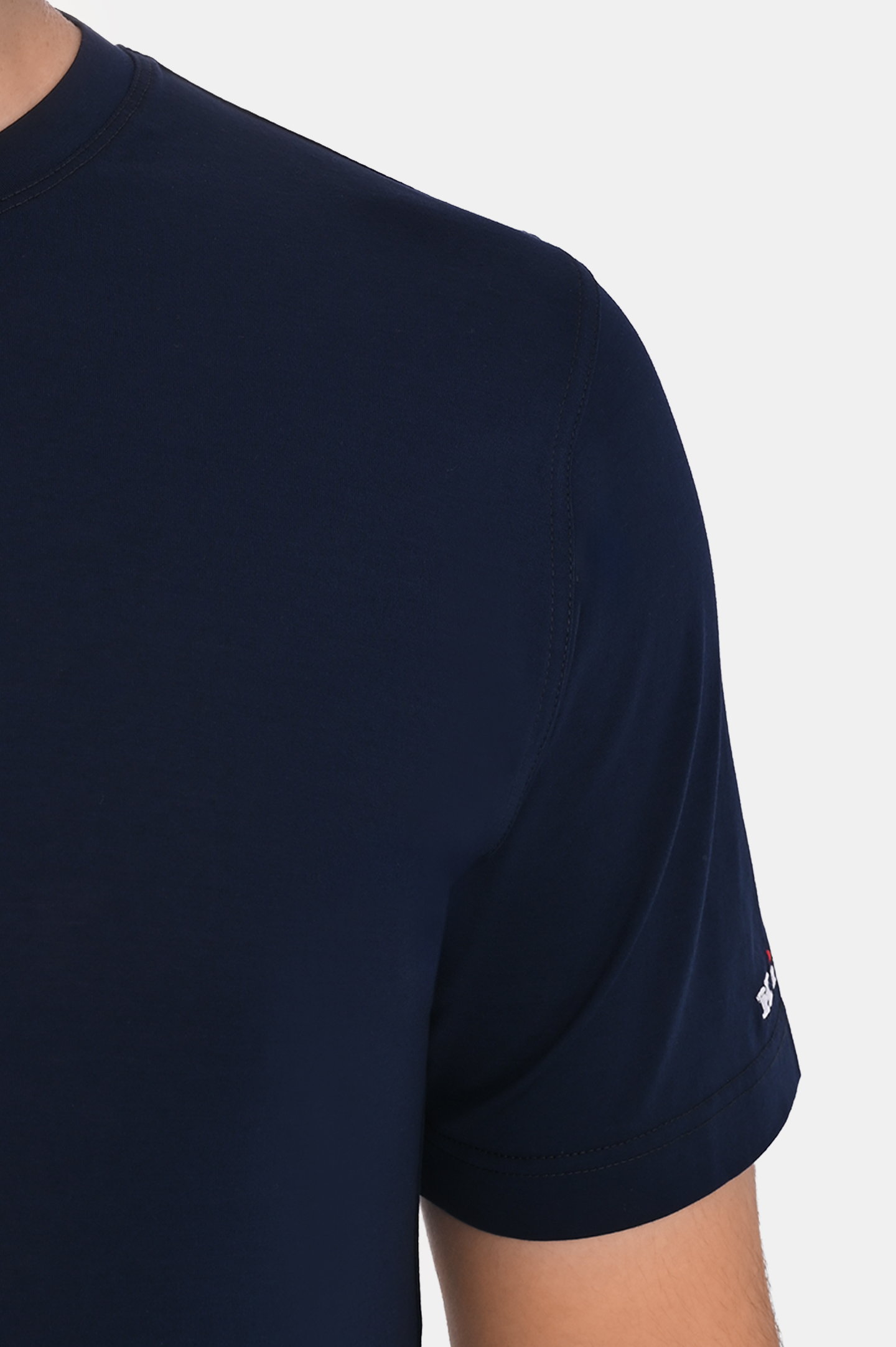 Футболка KITON UMK0721769S, цвет: Темно-синий, Мужской