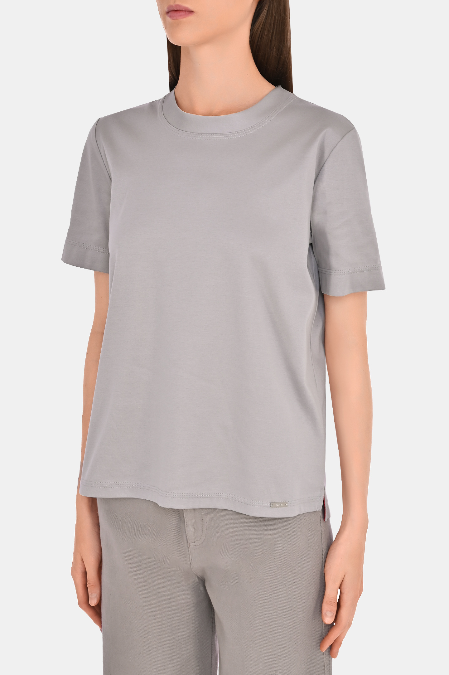 Футболка KITON D53450H0805, цвет: Серый, Женский