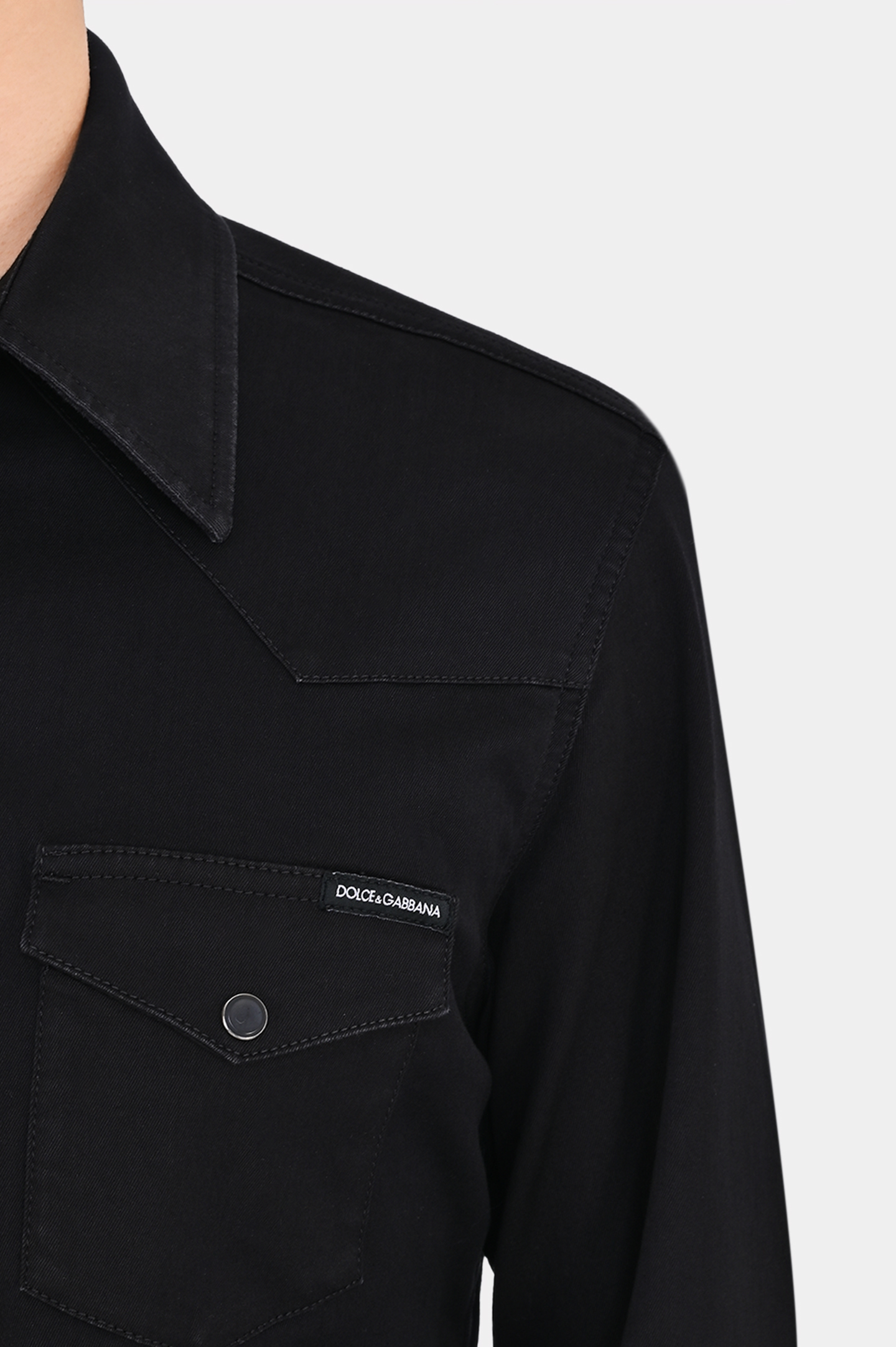 Рубашка DOLCE & GABBANA G5JC8D G8GW6, цвет: Черный, Мужской