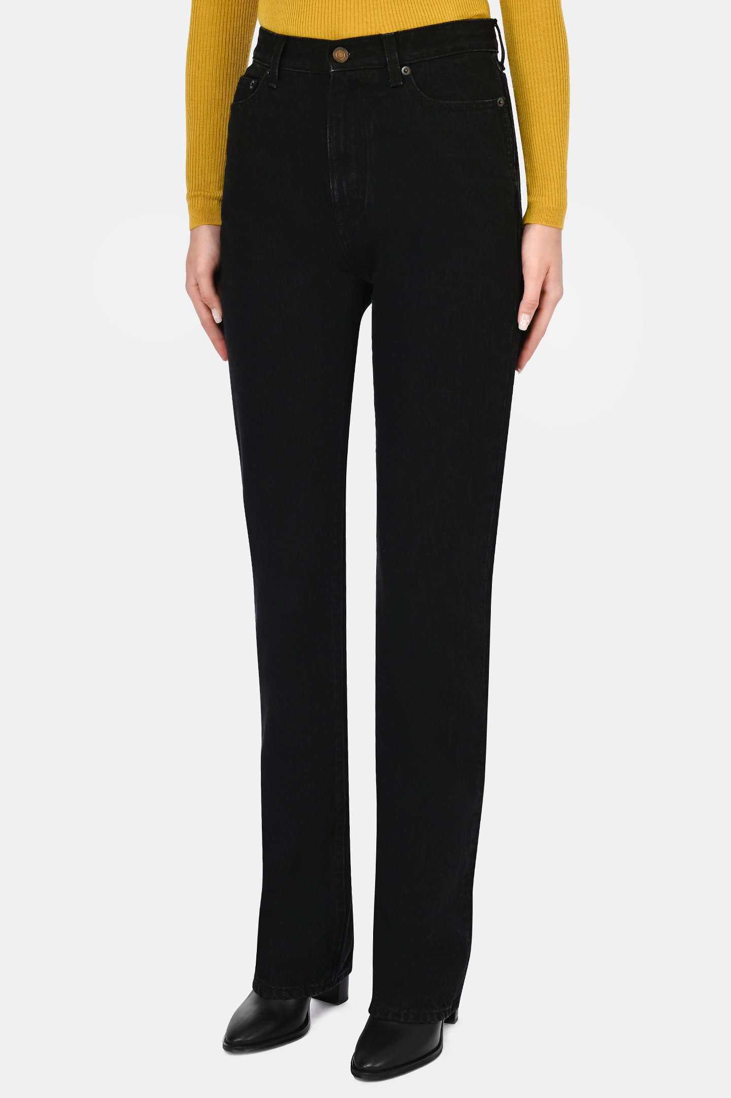 Джинсы SAINT LAURENT 644332 YL899, цвет: Черный, Женский