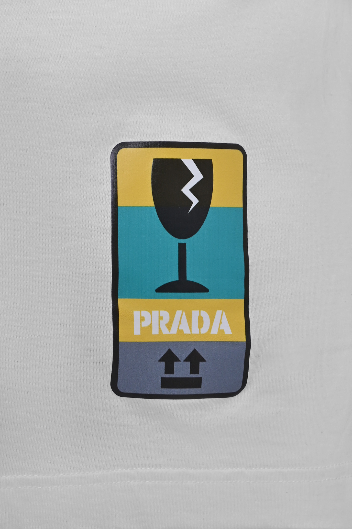 Футболка PRADA UJN542 S 191, цвет: Зеленый, Мужской