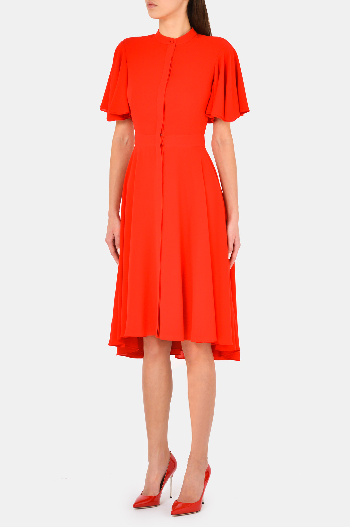 Платье ALEXANDER MCQUEEN 653094 QBAAF, цвет: Красный, Женский