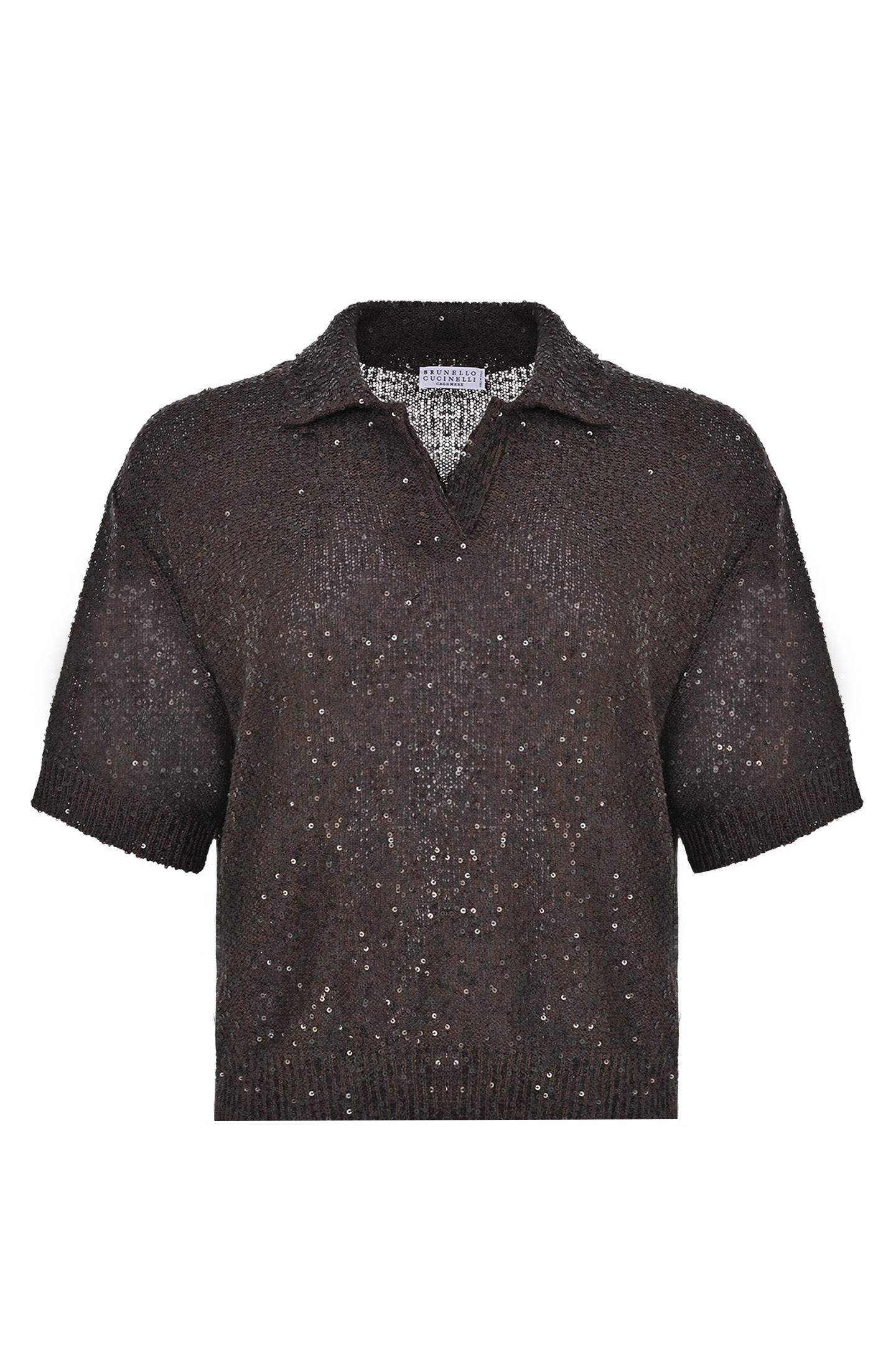 Джемпер BRUNELLO  CUCINELLI MDJ547605, цвет: Темно-коричневый, Женский