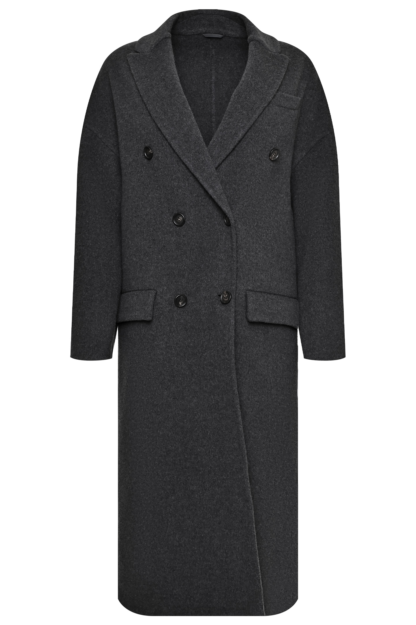 Пальто BRUNELLO  CUCINELLI MD5329538, цвет: Серый, Женский