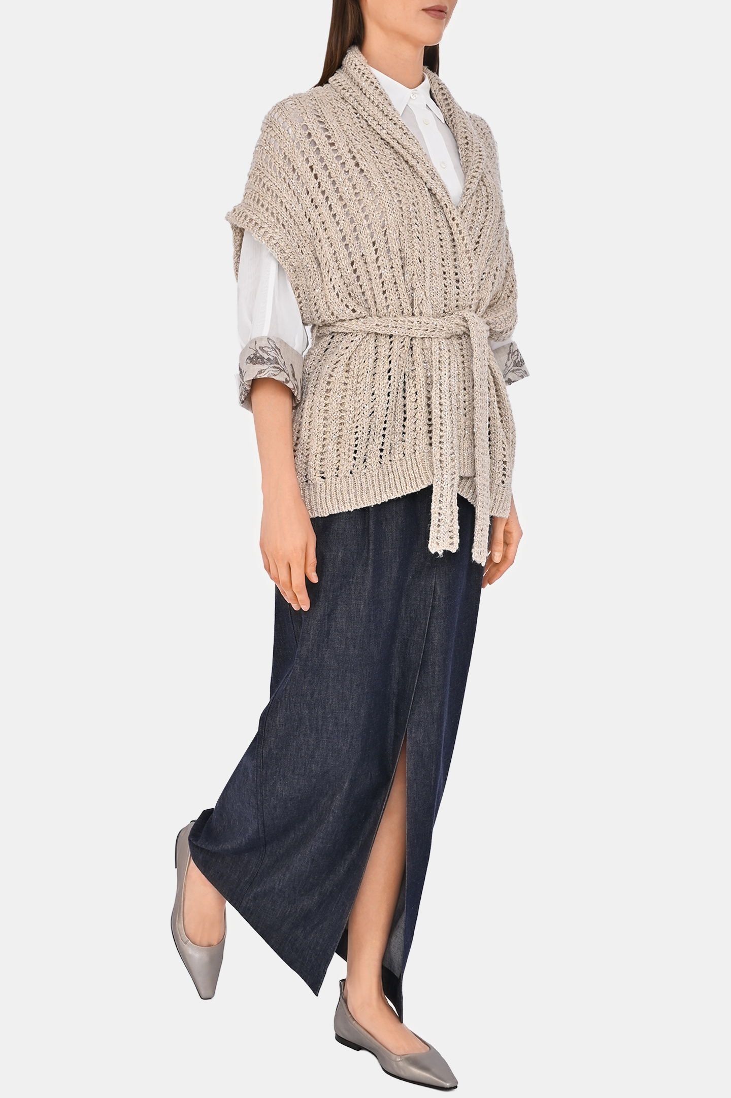 Юбка BRUNELLO  CUCINELLI MA782G3818, цвет: Темно-синий, Женский