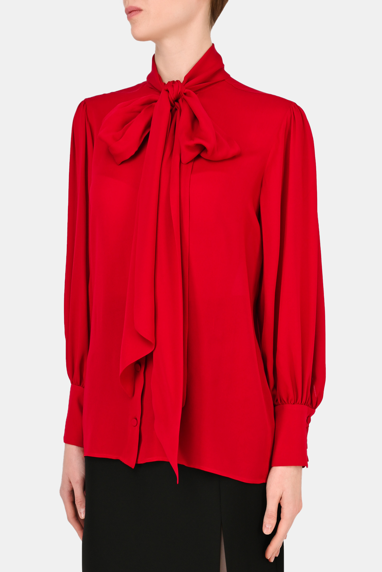 Блуза GUCCI 652112 ZHS18, цвет: Красный, Женский