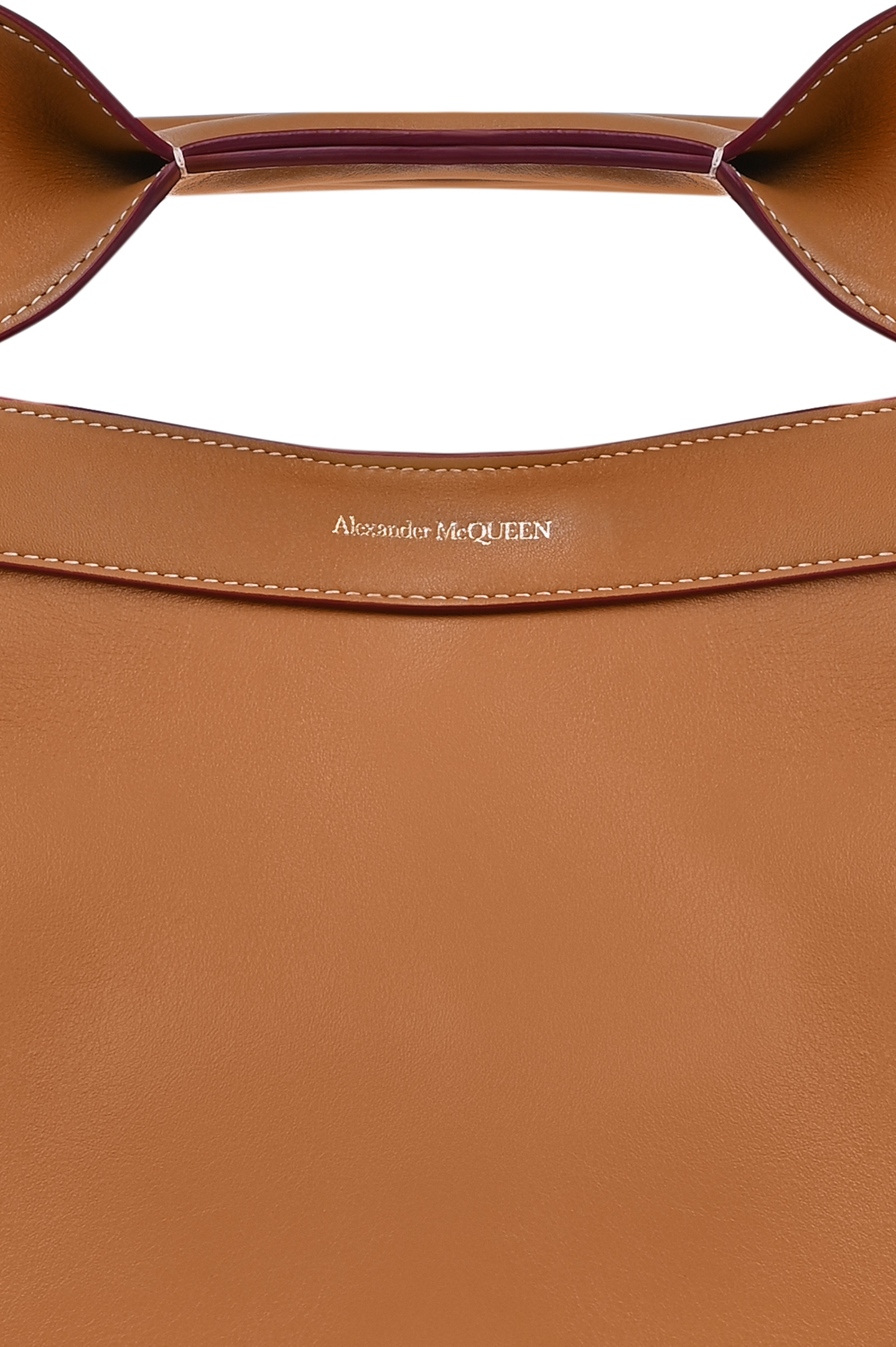 Кожаная сумка с кошельком ALEXANDER MCQUEEN 47095661BLCA, цвет: Коричневый, Женский