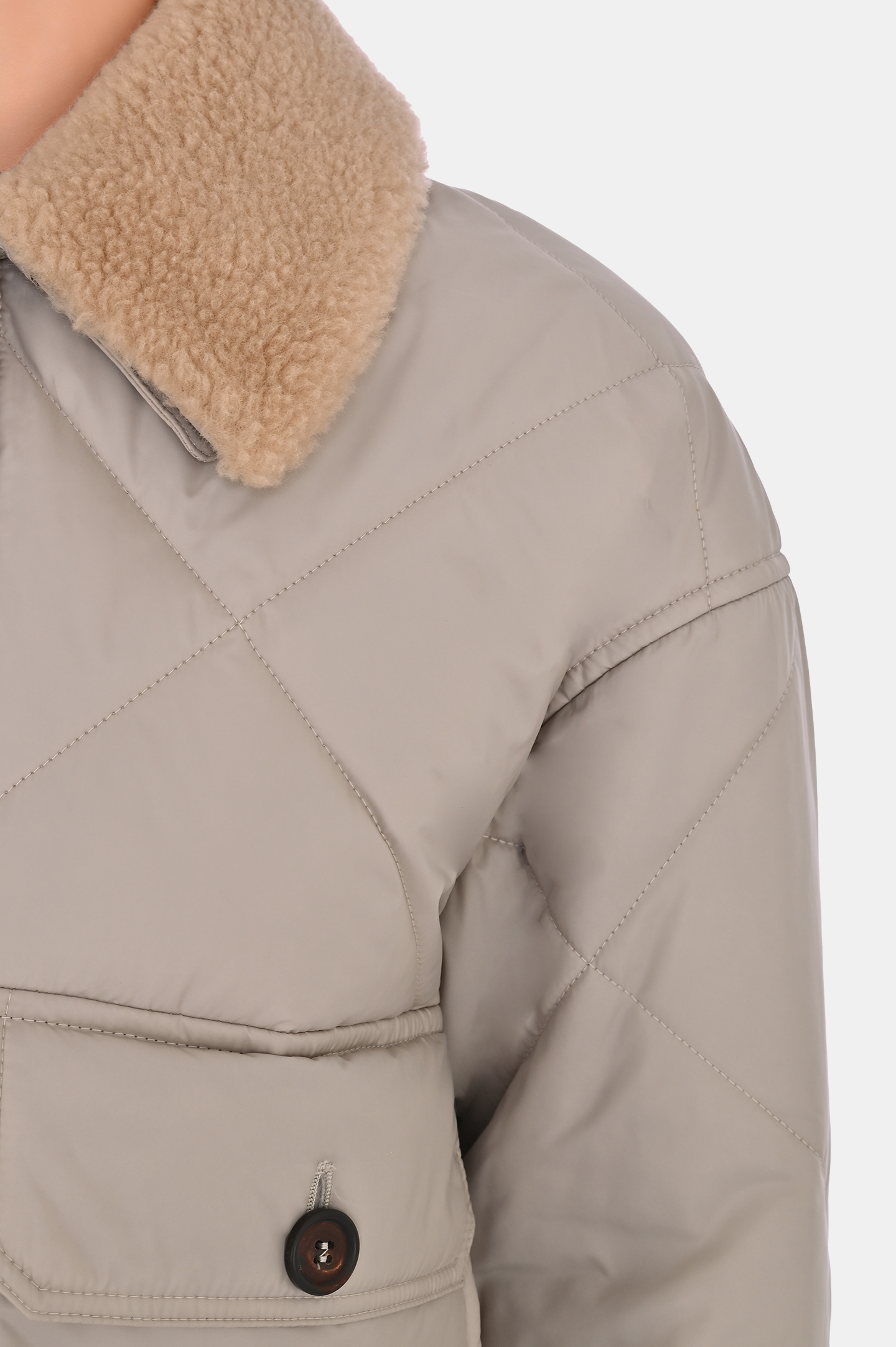 Куртка BRUNELLO  CUCINELLI MH5042600P, цвет: Светло-бежевый, Женский