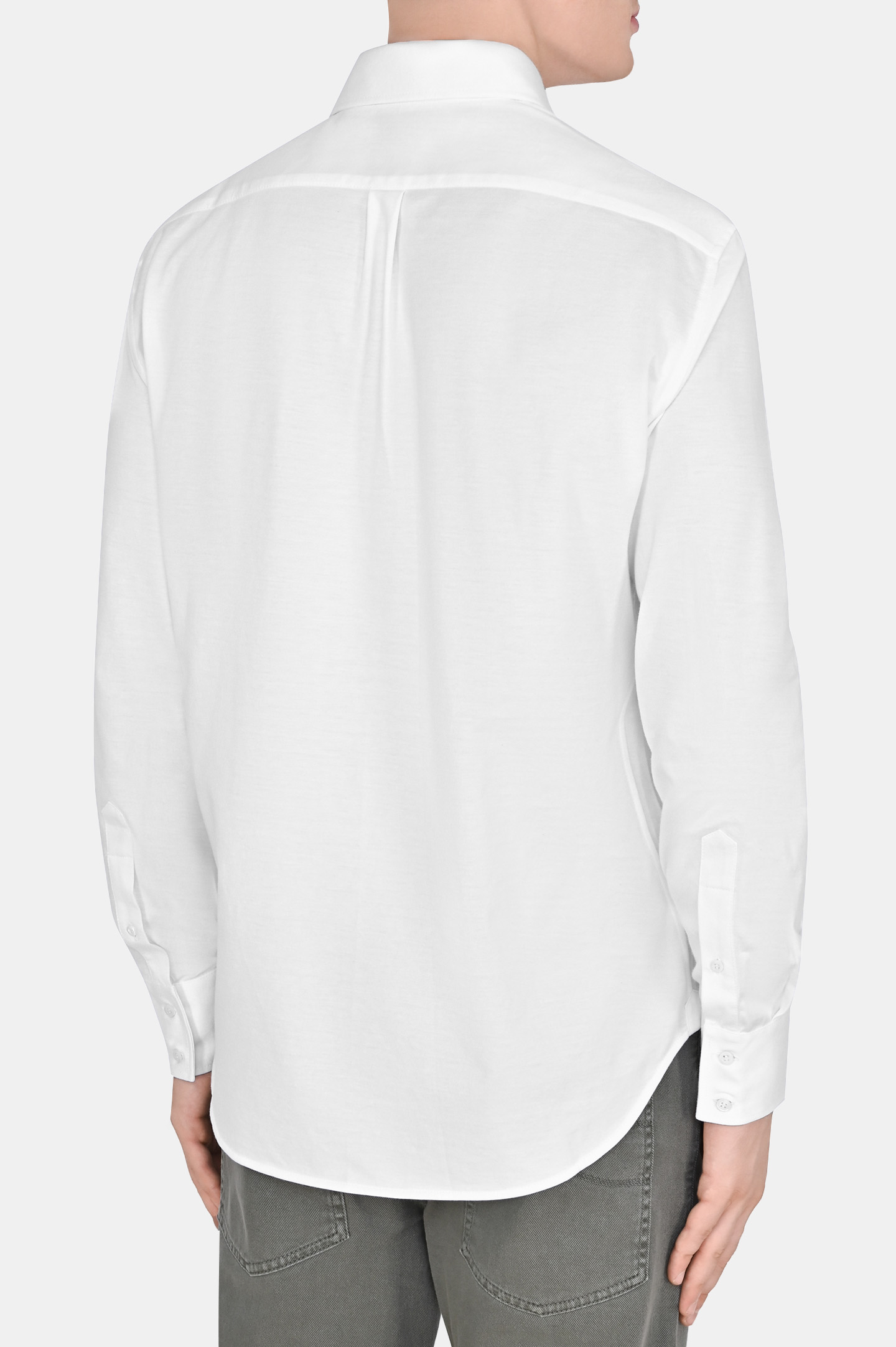 Рубашка BRUNELLO  CUCINELLI MTB406686, цвет: Белый, Мужской