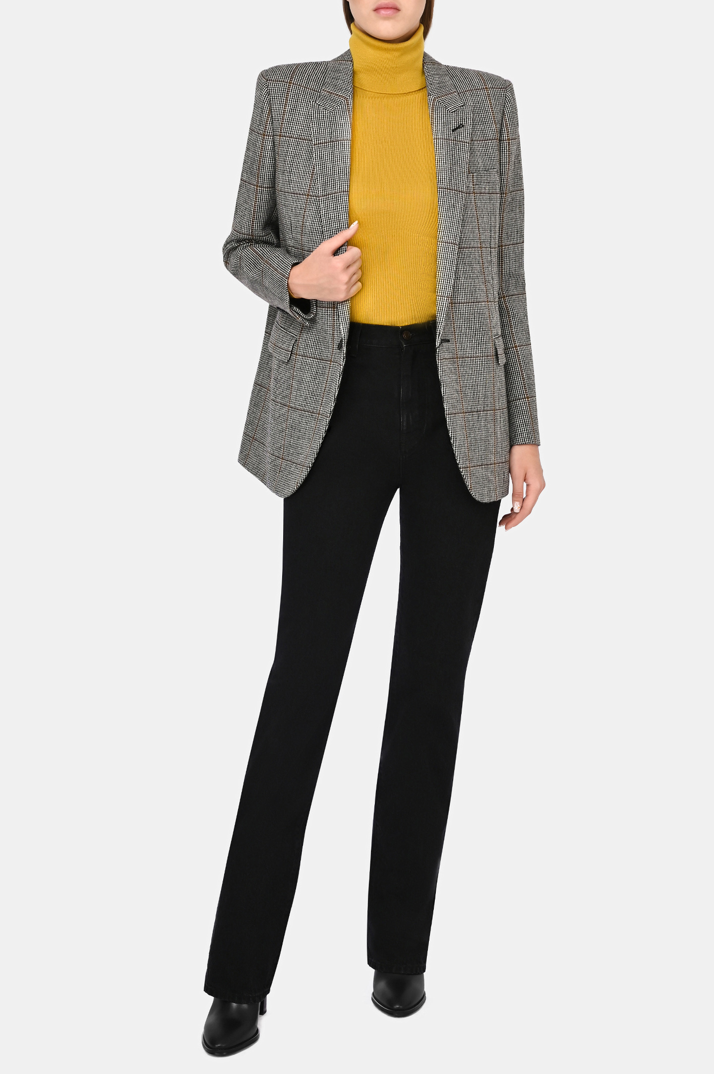 Джинсы SAINT LAURENT 644332 YL899, цвет: Черный, Женский