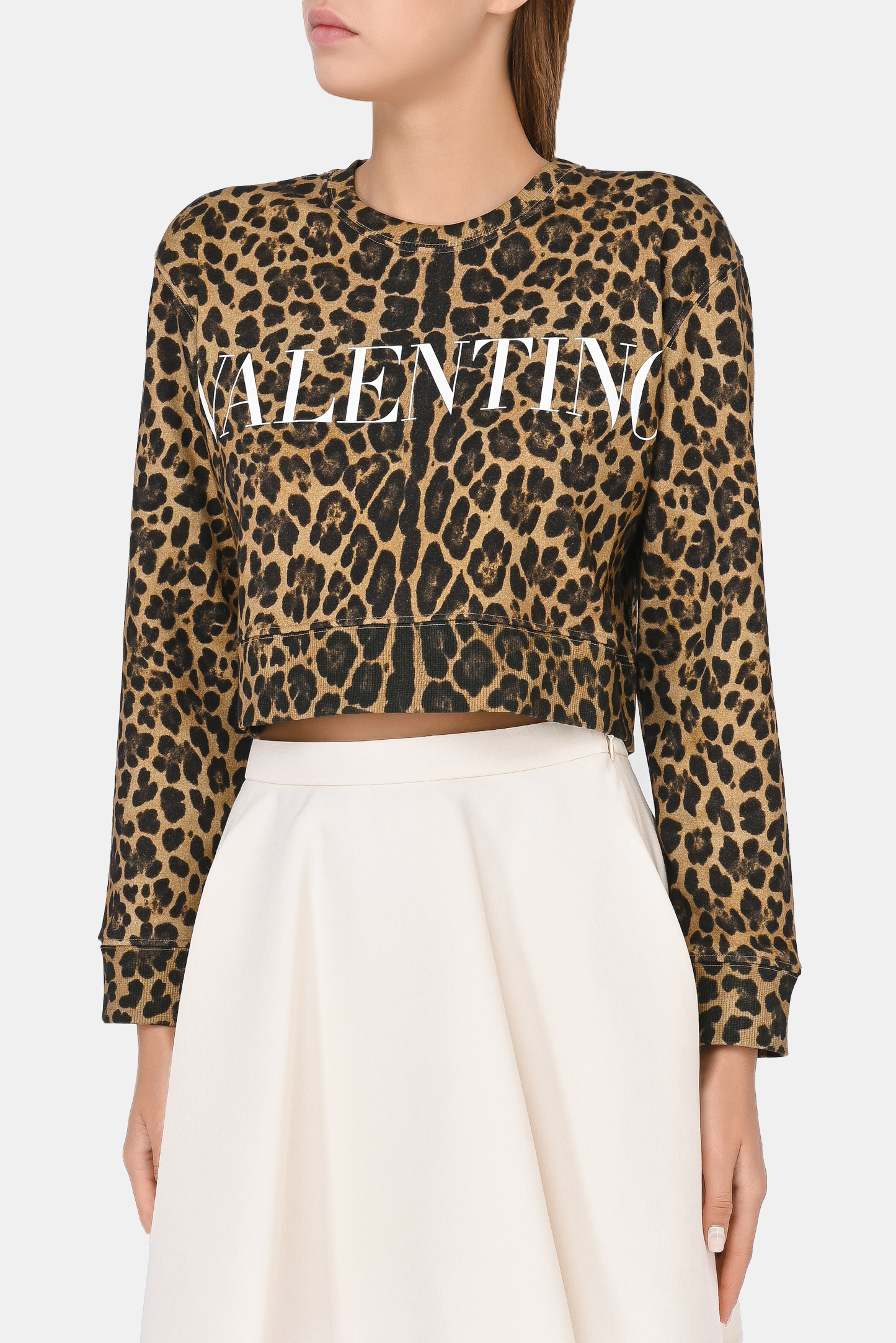 Свитшот VALENTINO PAP WB3MF12G6P1, цвет: Леопардовый, Женский