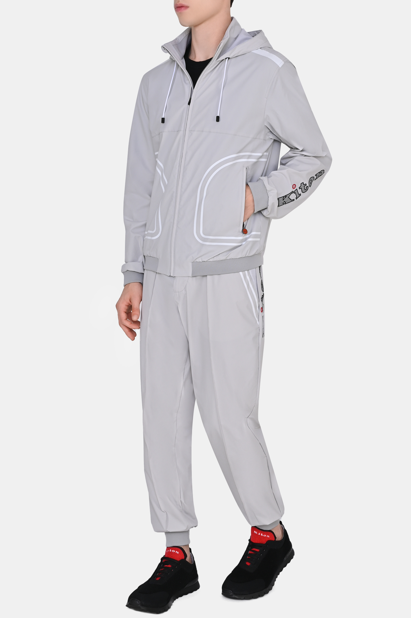 Куртка спорт KITON UW1156V0849A0, цвет: Серый, Мужской