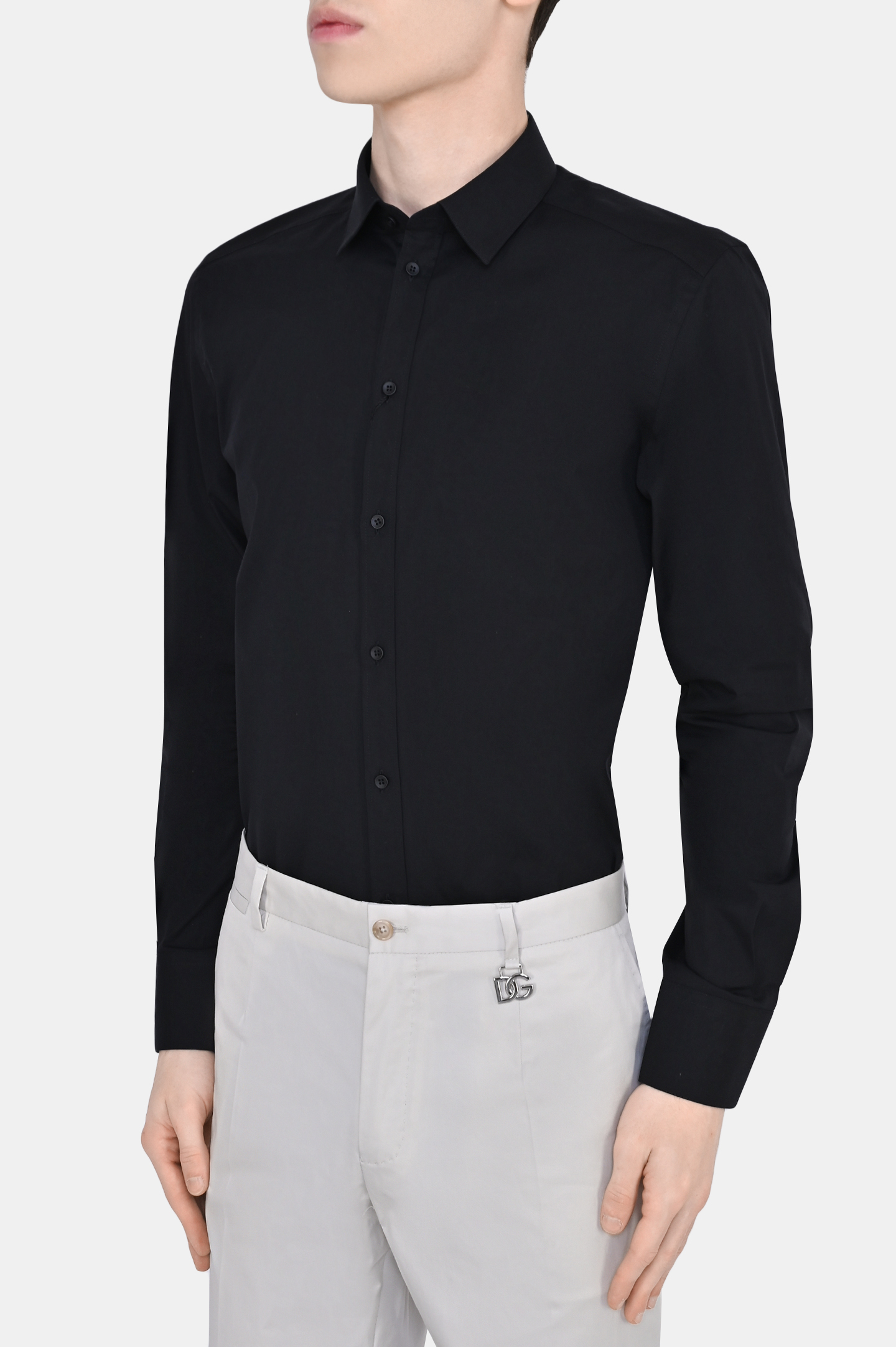 Рубашка DOLCE & GABBANA G5EJ0T FUEEE, цвет: Черный, Мужской