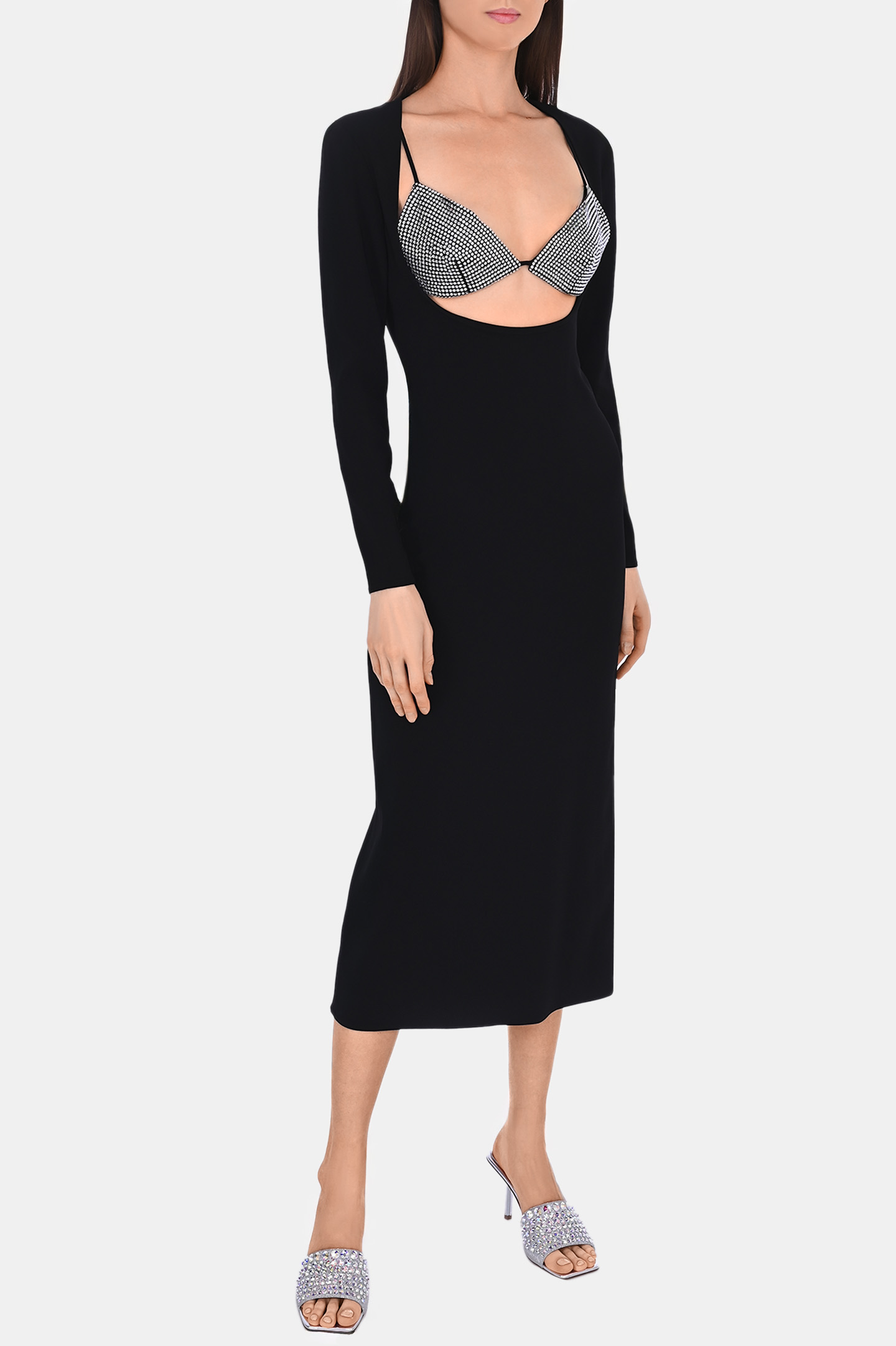 Платье GIUSEPPE DI MORABITO PS23283DR-C-224, цвет: Черный, Женский