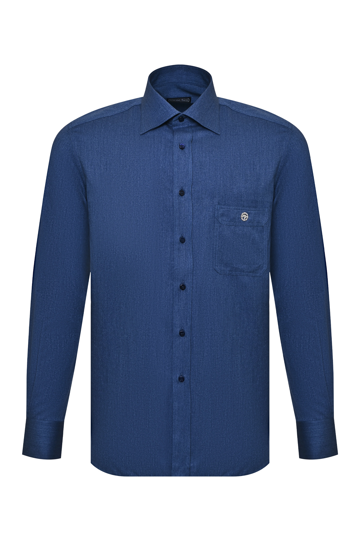 Рубашка STEFANO RICCI MC006475 R2461, цвет: Синий, Мужской