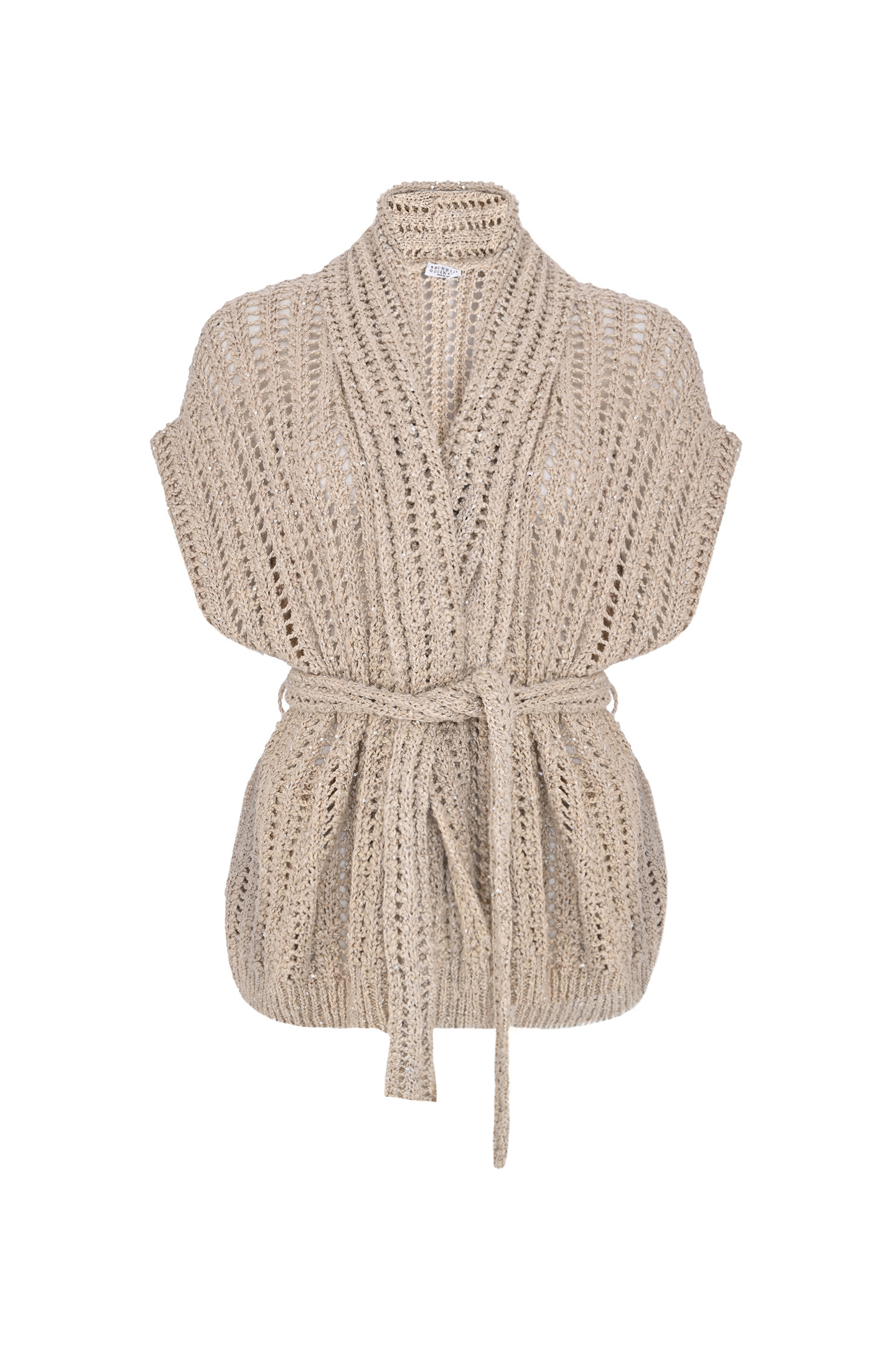 Кардиган BRUNELLO  CUCINELLI MEA393106, цвет: Светло-бежевый, Женский