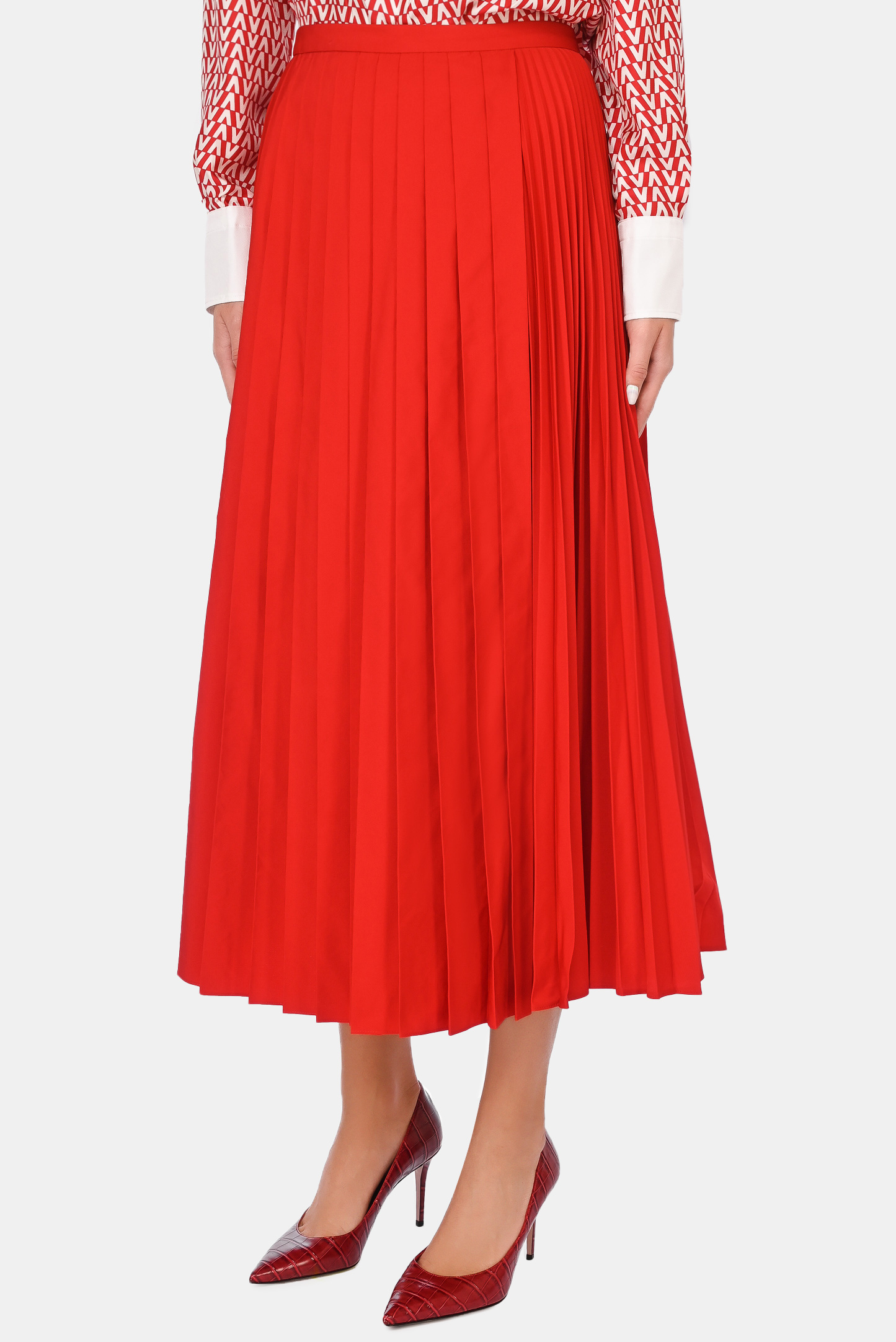 Юбка VALENTINO PAP WB3RA7S54H2, цвет: Красный, Женский