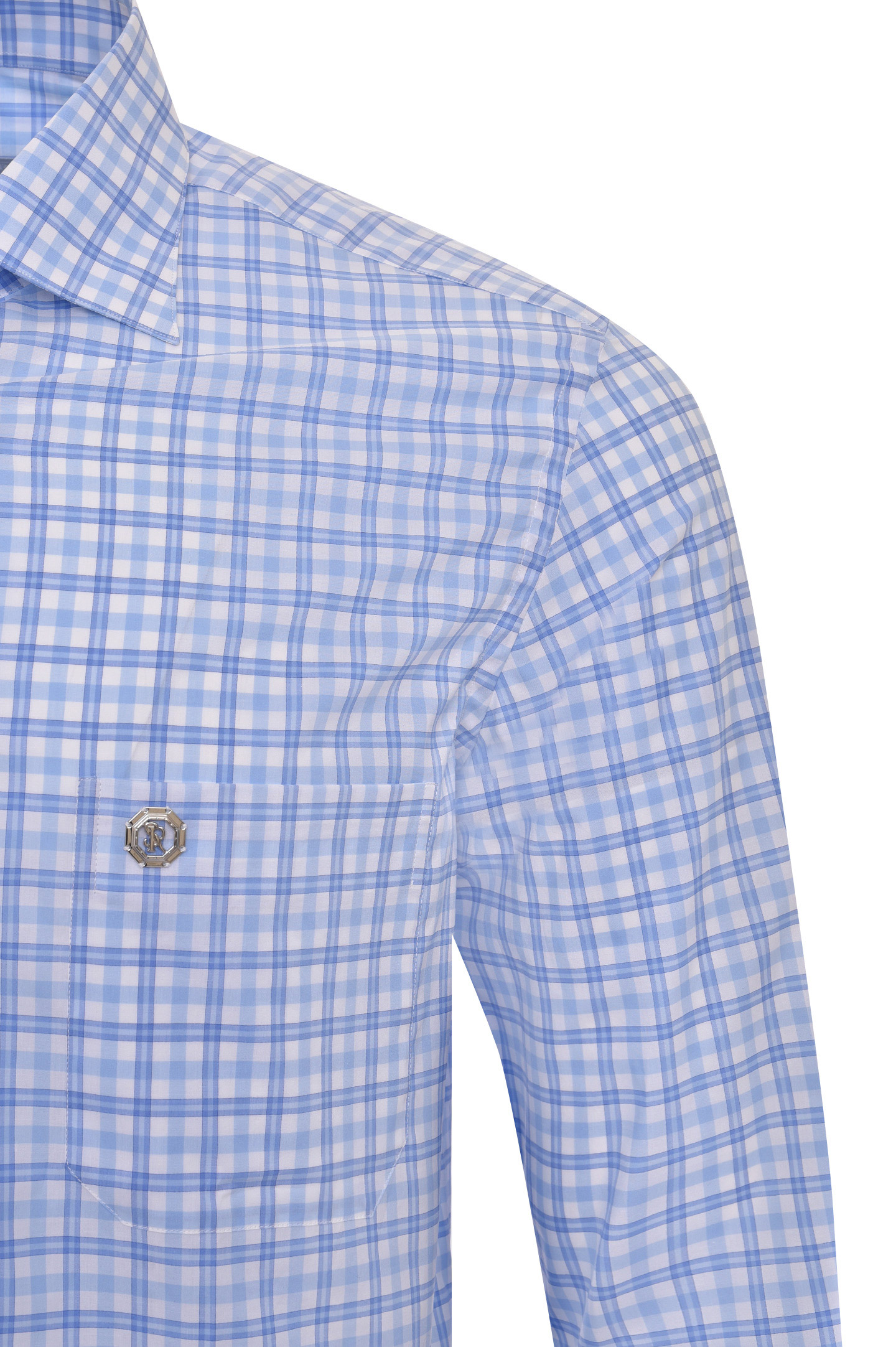 Рубашка STEFANO RICCI MC005694 L2315, цвет: Голубой, Мужской