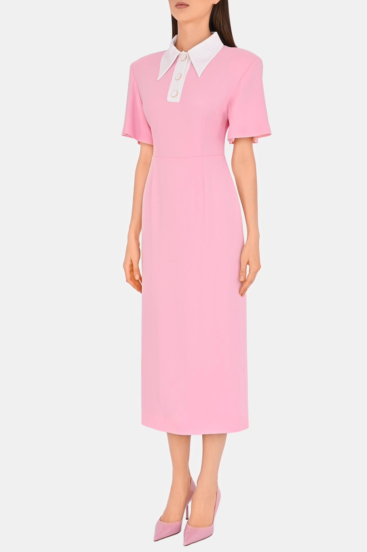 Платье ROWEN ROSE DRS_RR271_L, цвет: Розовый, Женский