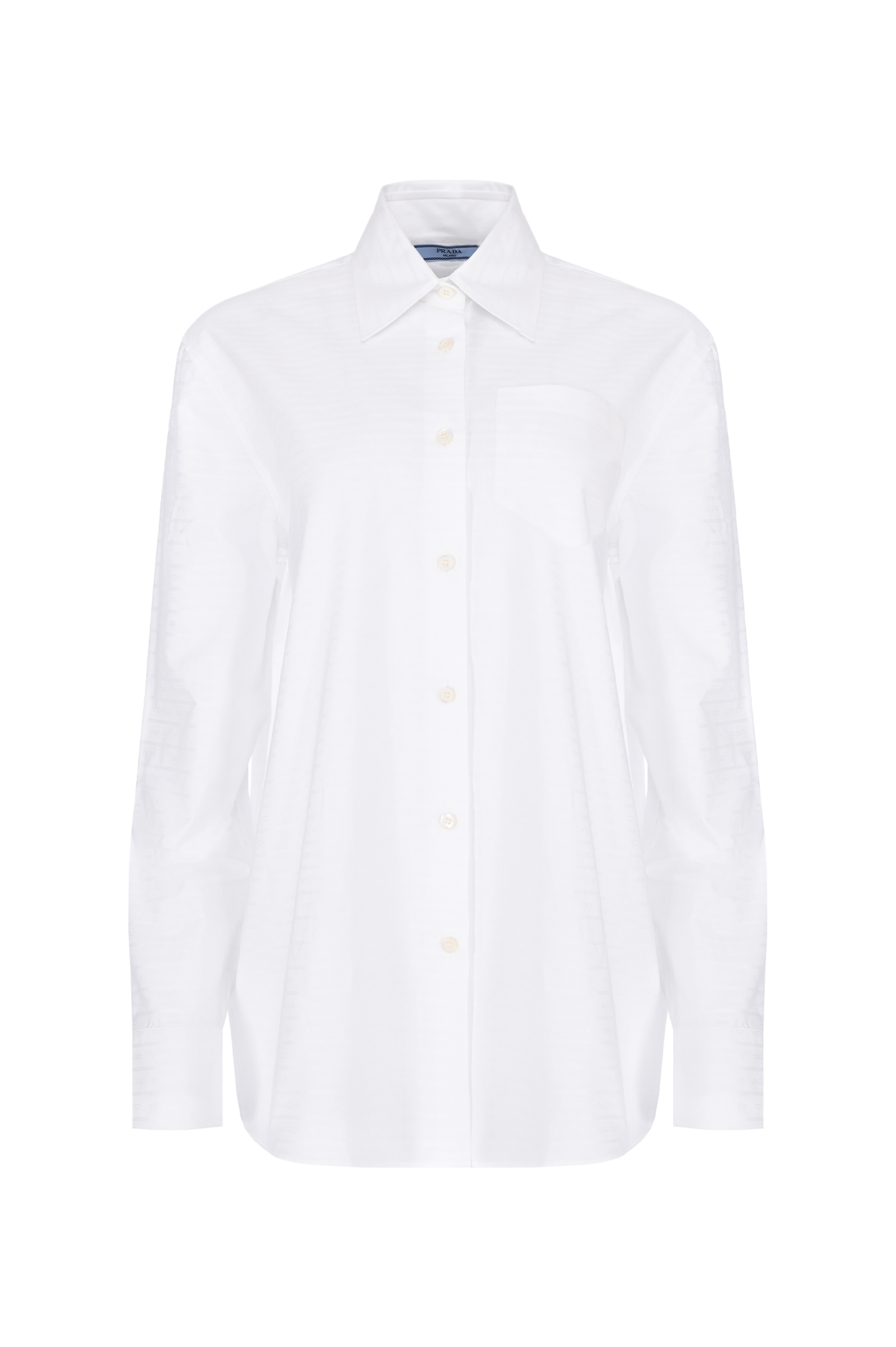 Блуза PRADA P443GXS2321VJP, цвет: Белый, Женский