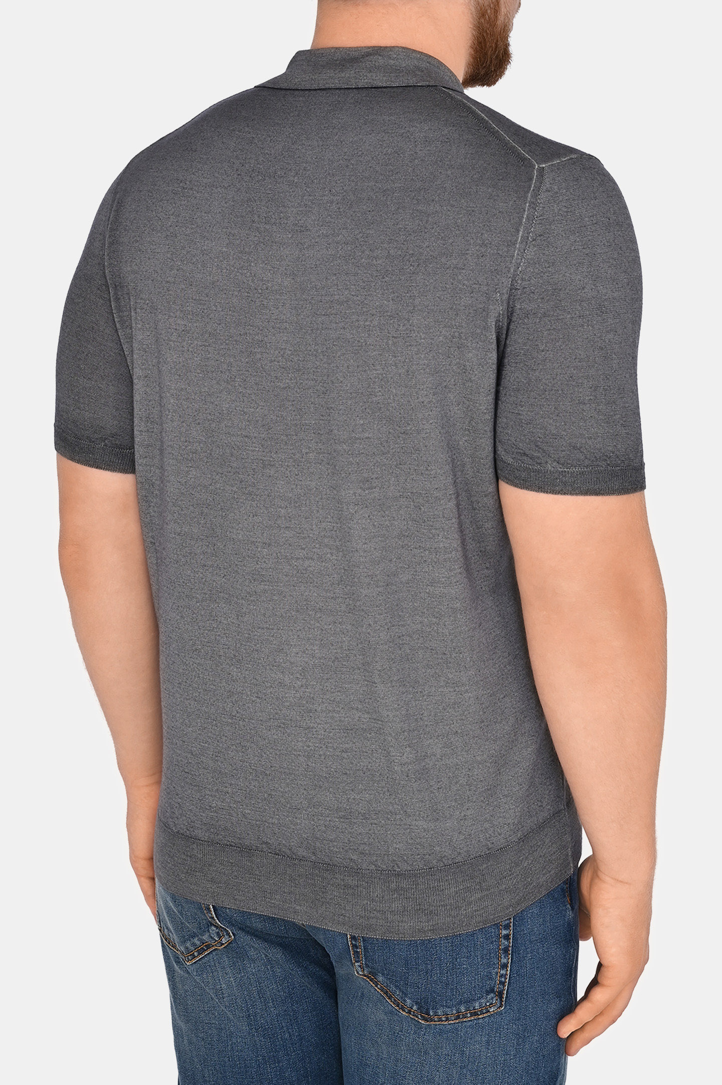 Поло CANALI MX01165 C0479, цвет: Серый, Мужской
