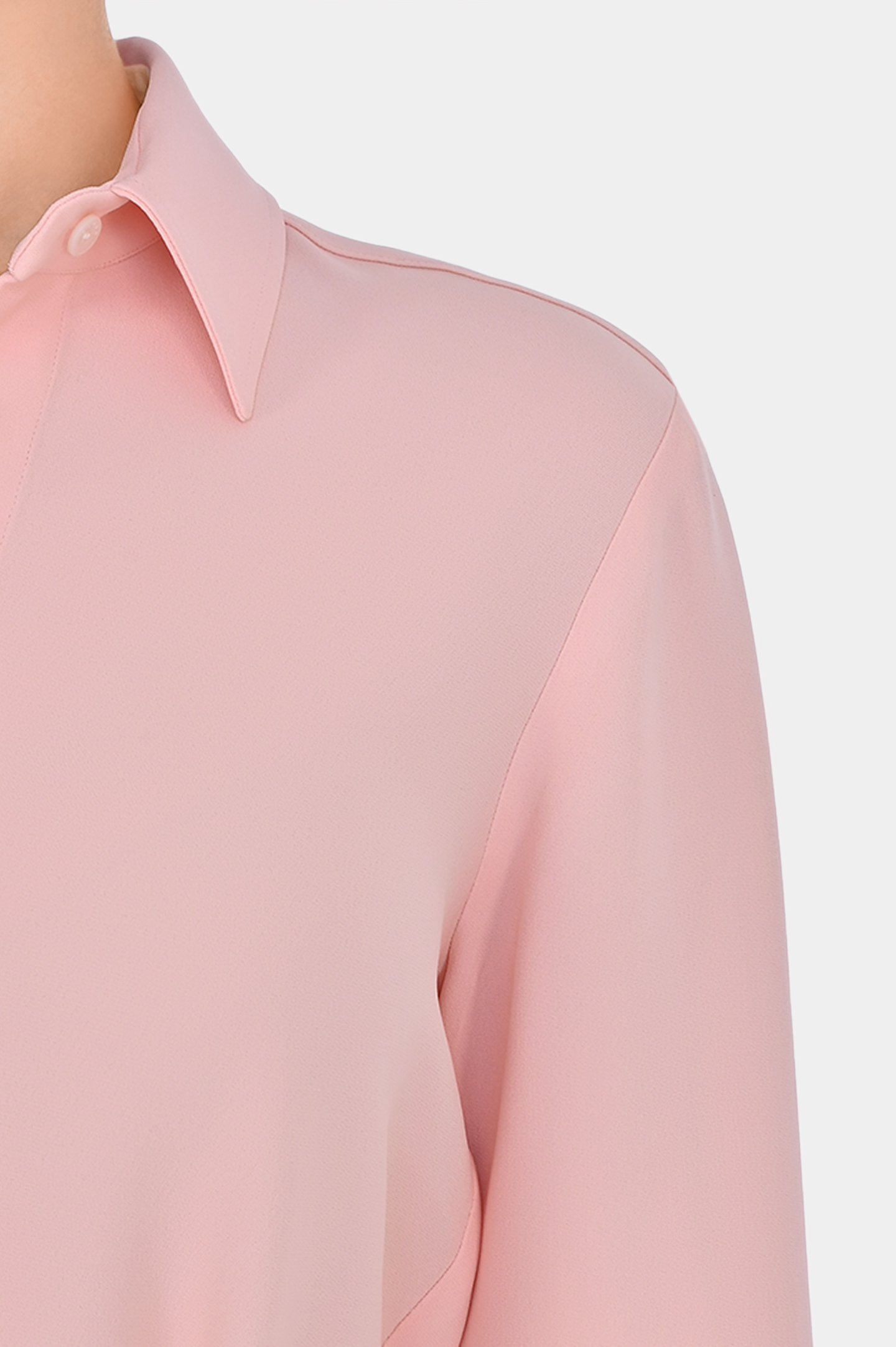 Блуза из вискозы с поясом KITON D48407K0562C0, цвет: Розовый, Женский