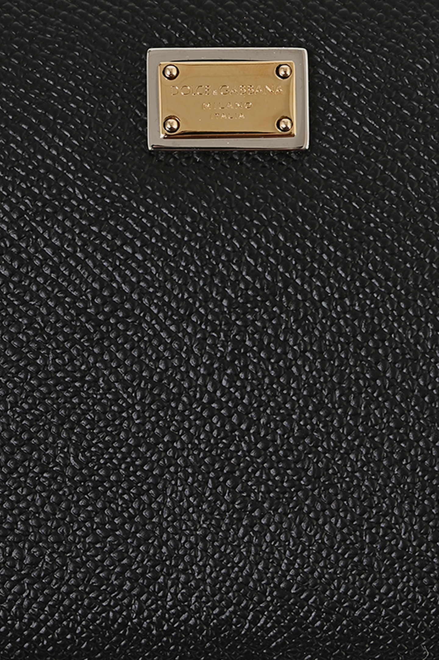 Кожаный кошелек с логотипом DOLCE & GABBANA BI0473 A1001, цвет: Черный, Женский