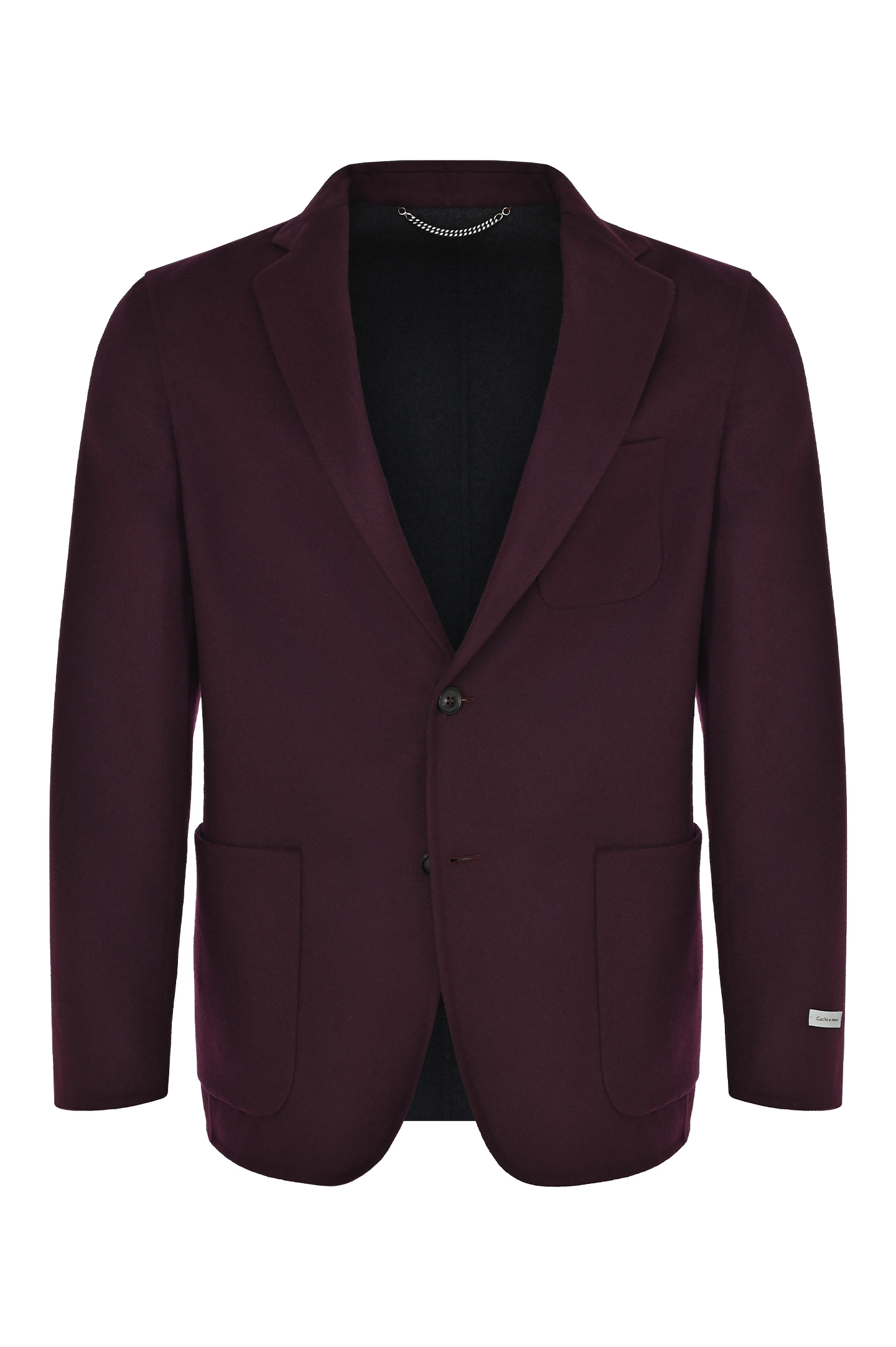 Пиджак из шерсти CANALI SG02957 O30440R, цвет: Бордовый, Мужской