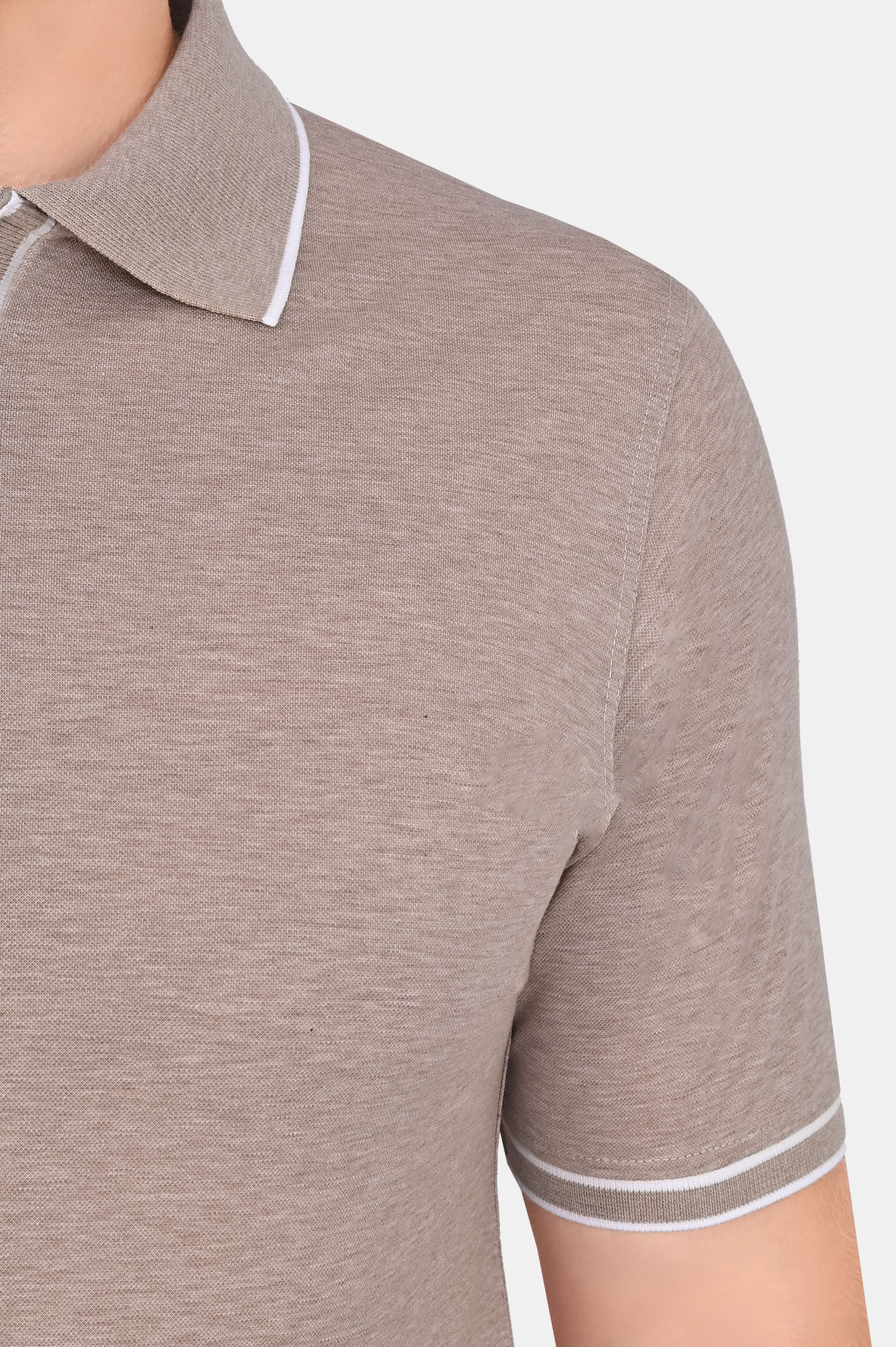 Поло KITON UK1267E23, цвет: Бежевый, Мужской