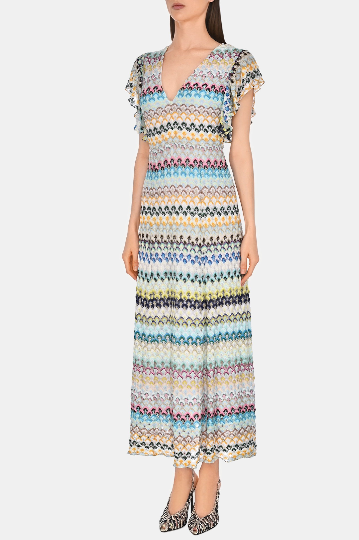 Платье MISSONI DS25SG3Y-BR0133, цвет: Разноцветный, Женский