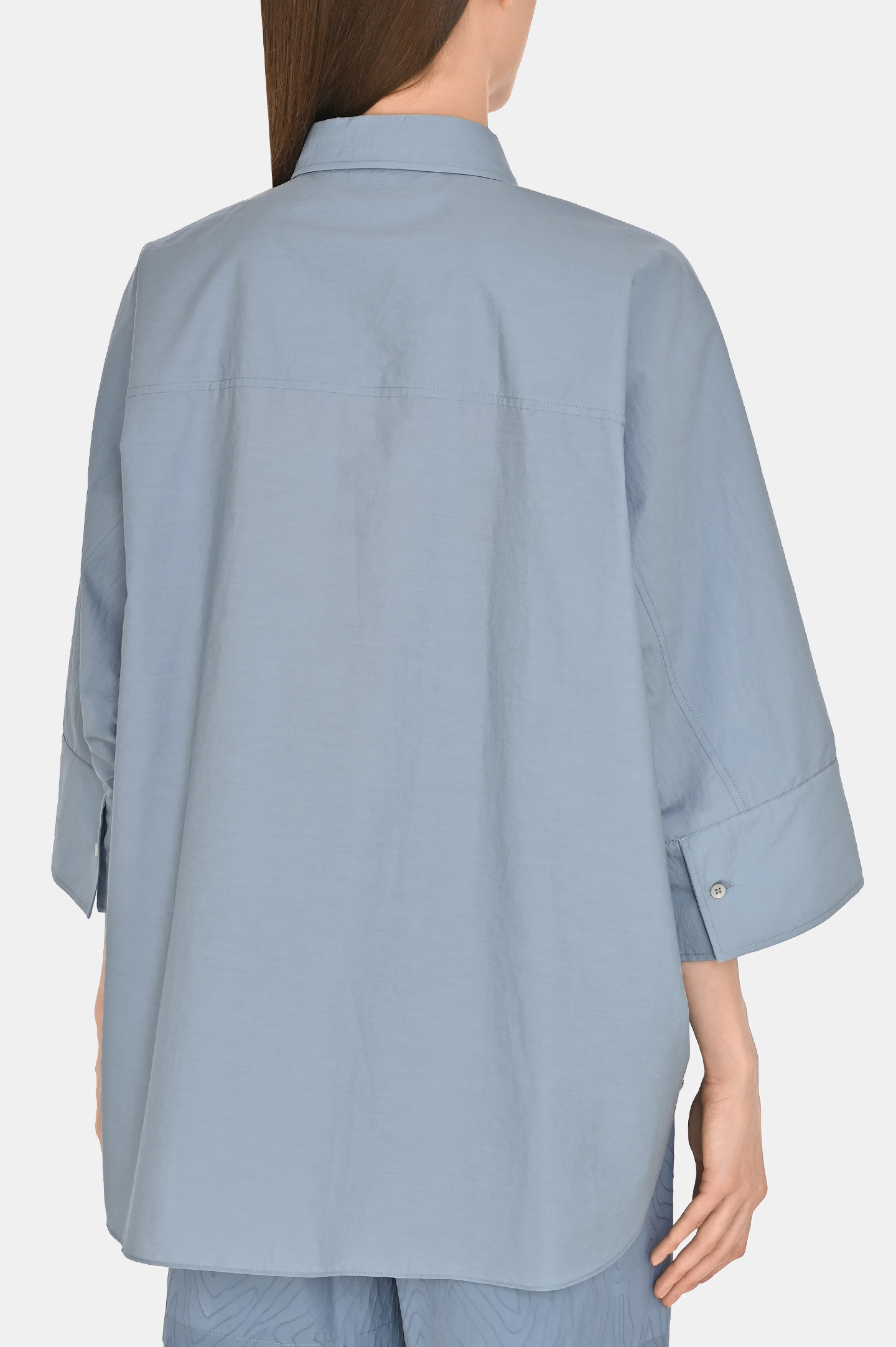 Рубашка BRUNELLO  CUCINELLI M0F79RJ516, цвет: Голубой, Женский