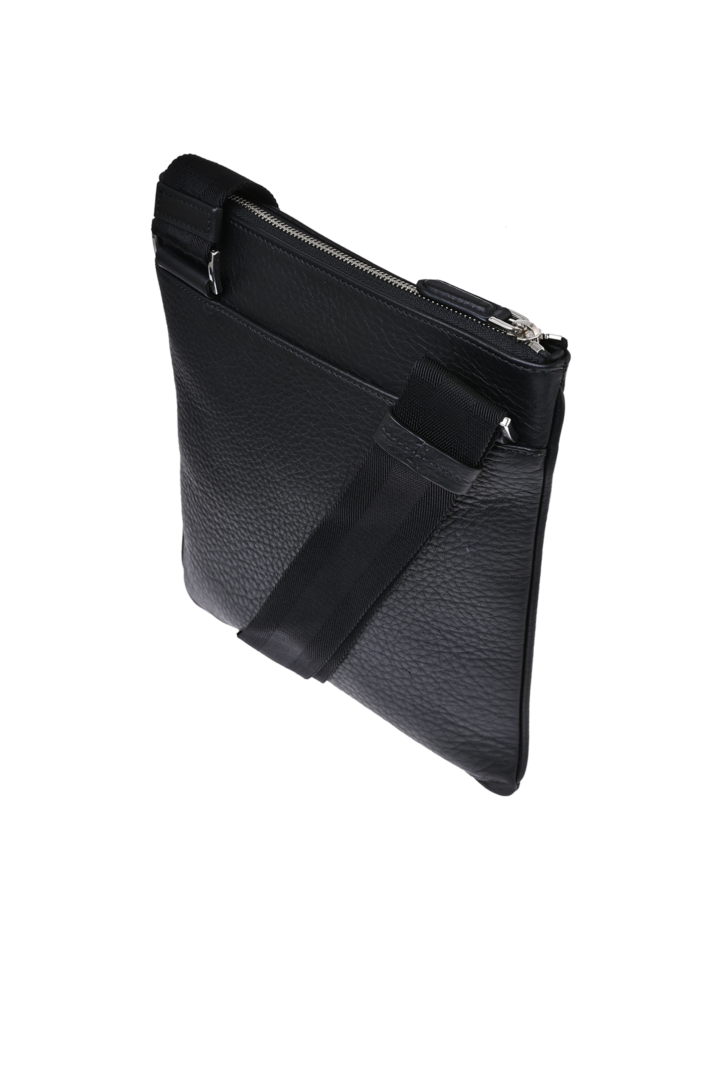 Кожаная сумка через плечо CANALI NA00134 P226101, цвет: Черный, Мужской