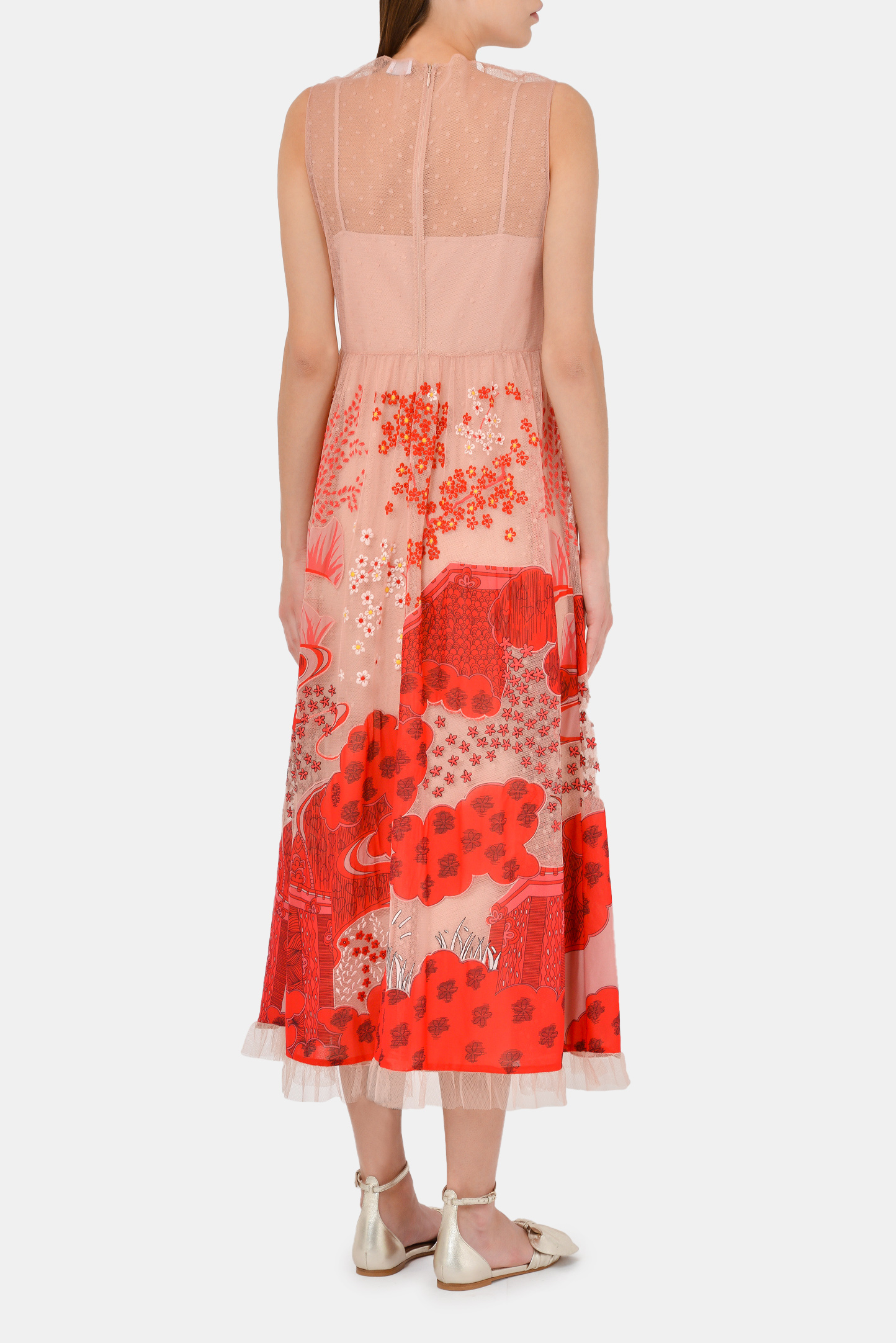 Платье RED VALENTINO VR3VA17E5QM, цвет: Розовый, Женский