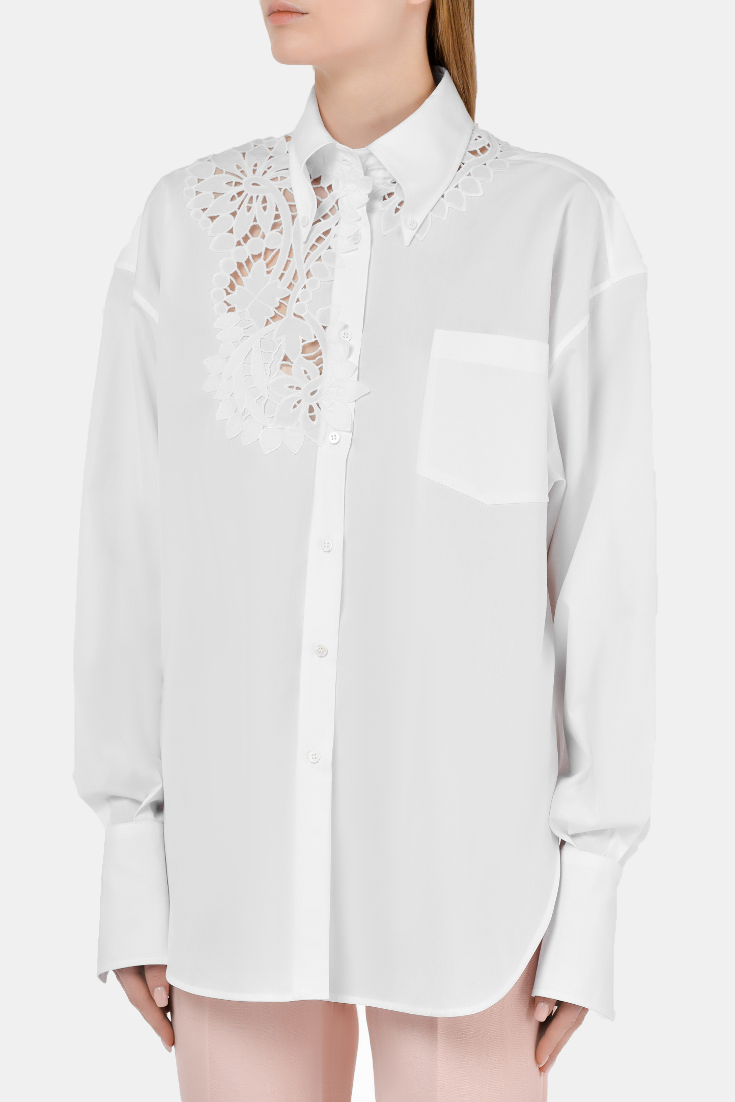 Блуза ERMANNO SCERVINO D382K302MSC, цвет: Белый, Женский