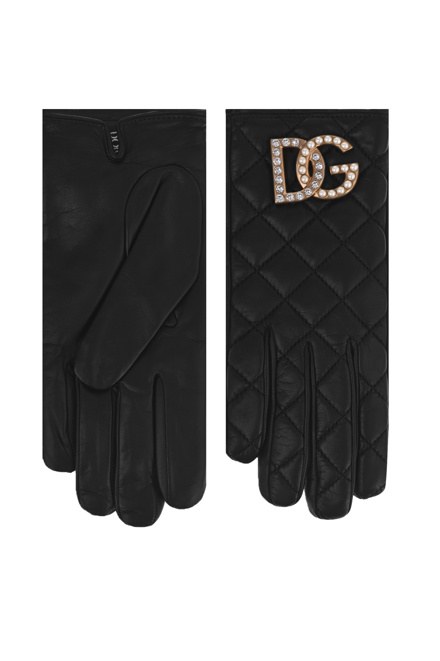 Перчатки DOLCE & GABBANA BF0170 AQ220, цвет: Черный, Женский