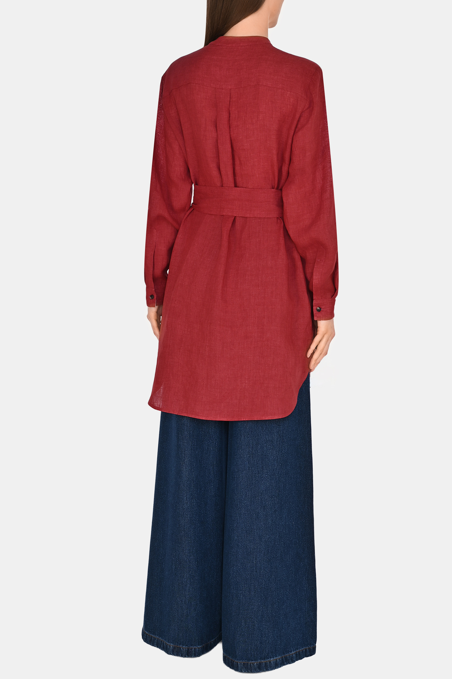 Платье+пояс KITON D59365K0903E0, цвет: Бордовый, Женский